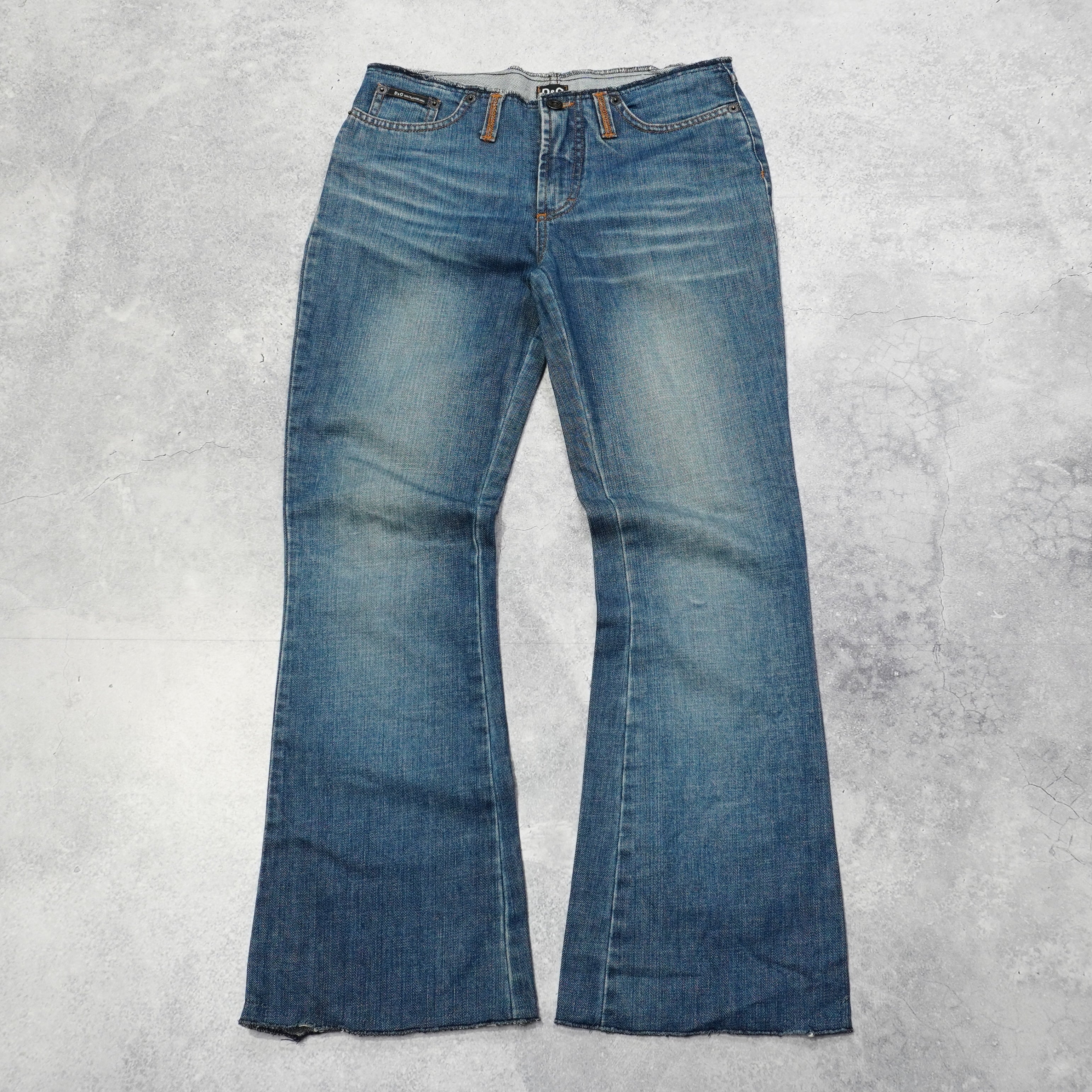 2000s Dolce & Gabbana Low Rise Flared Jeans – Garmes