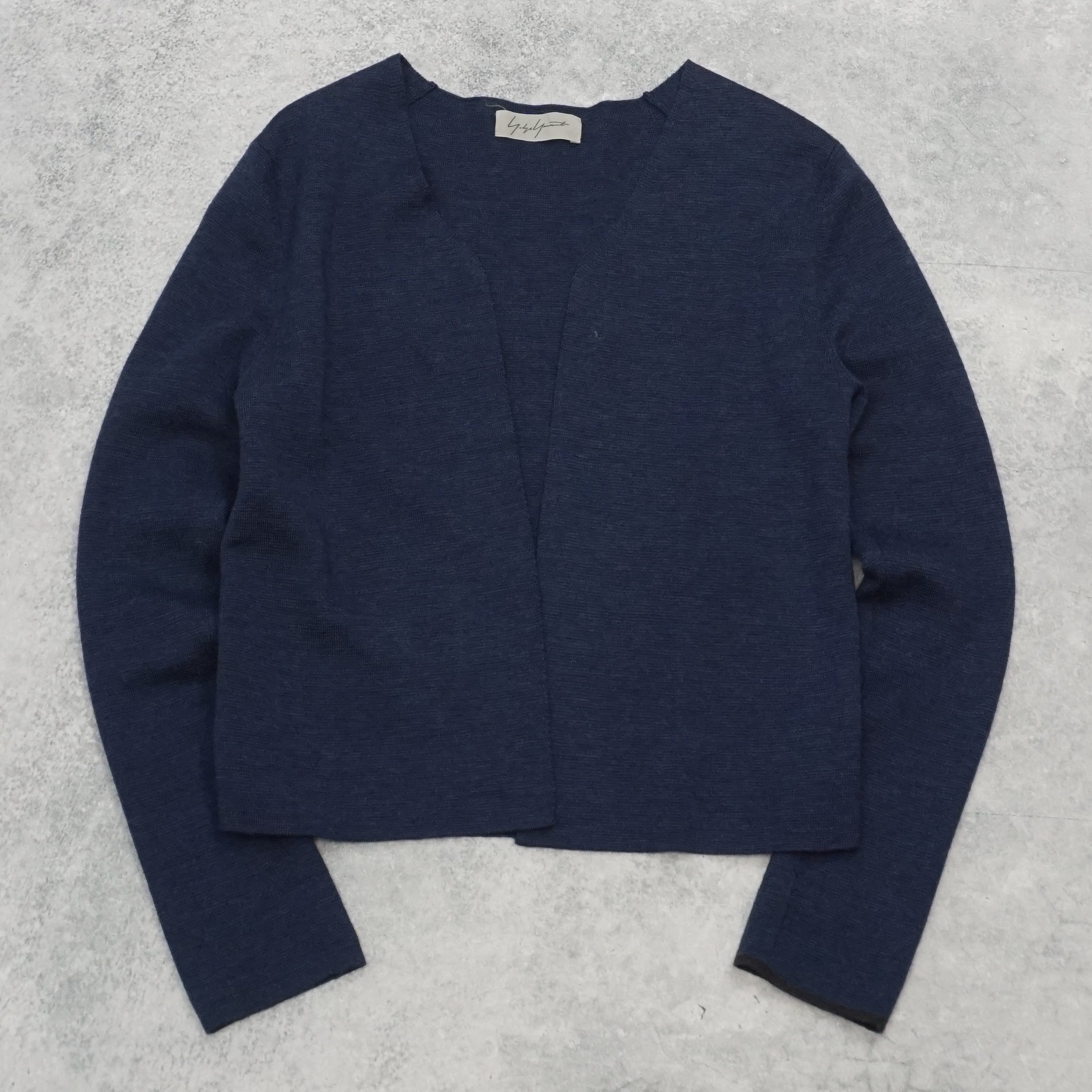 Yohji Yamamoto Open Front Wool Cardigan
