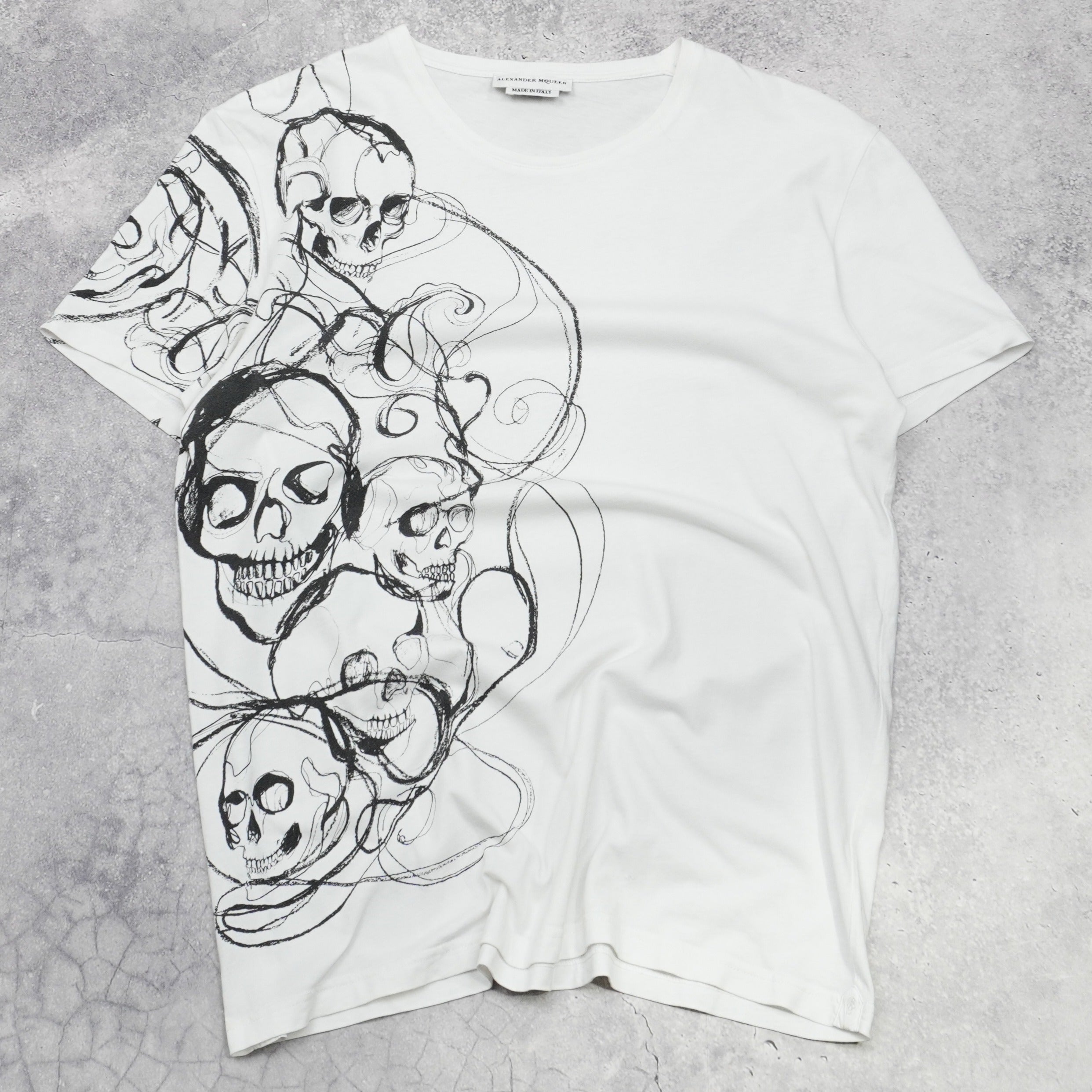 2000s Alexander McQueen Skull Graphic T-Shirt