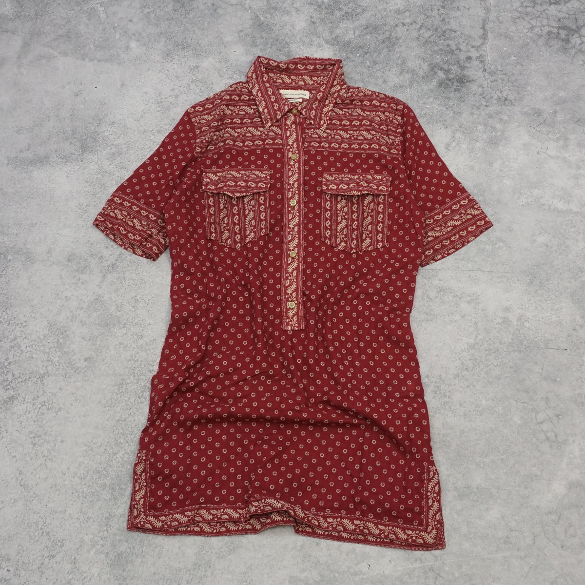 Isabel Marant Etoile Paisley Bandana Print Dress Shirt
