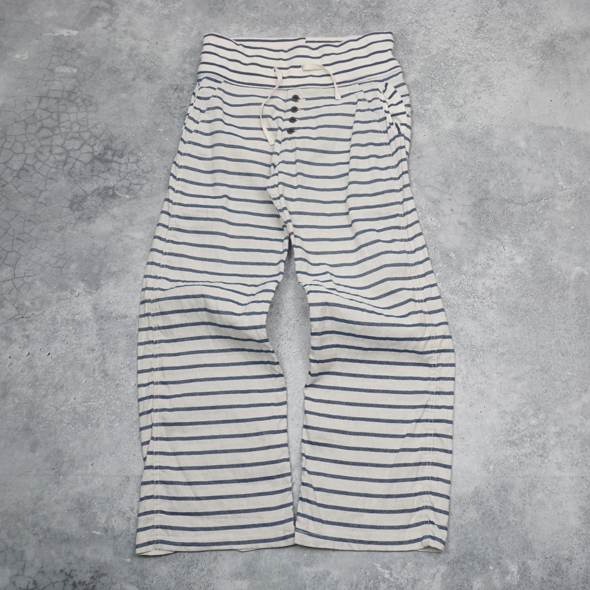 Kapital Blue / White Striped Sailor Pants