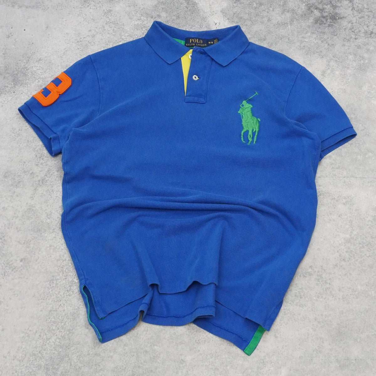 2000s Polo Ralph Lauren Big Pony Colourblock Polo