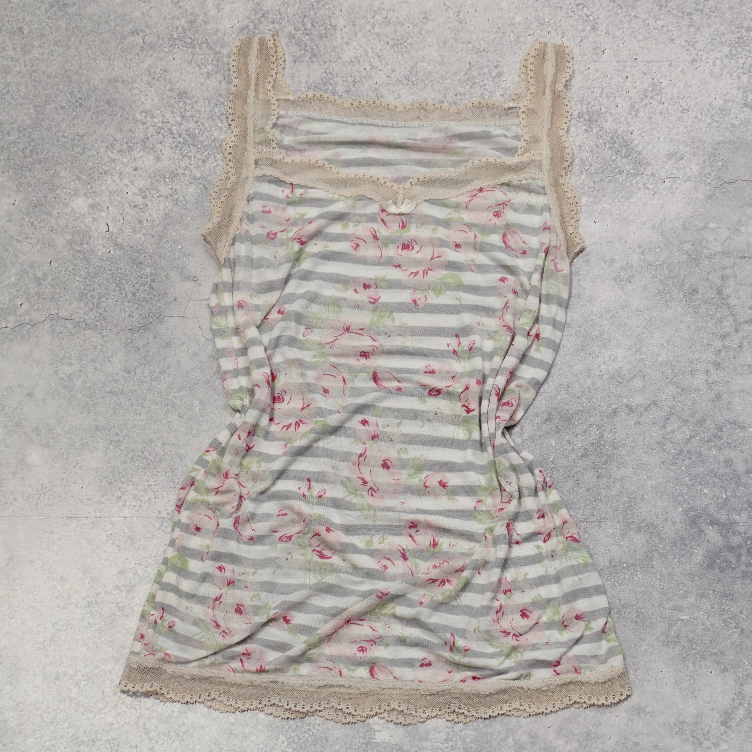 Floral Lace Trim Cami