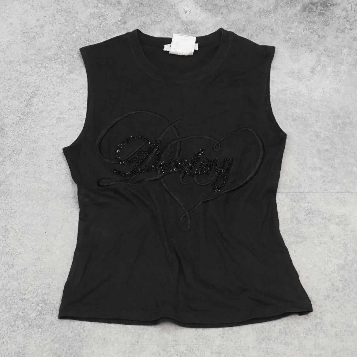 2000s Christian Dior Boutique Embroidered Tank Top