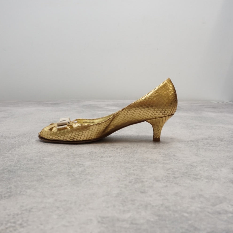 2000s Juicy Couture Snakeskin Heels