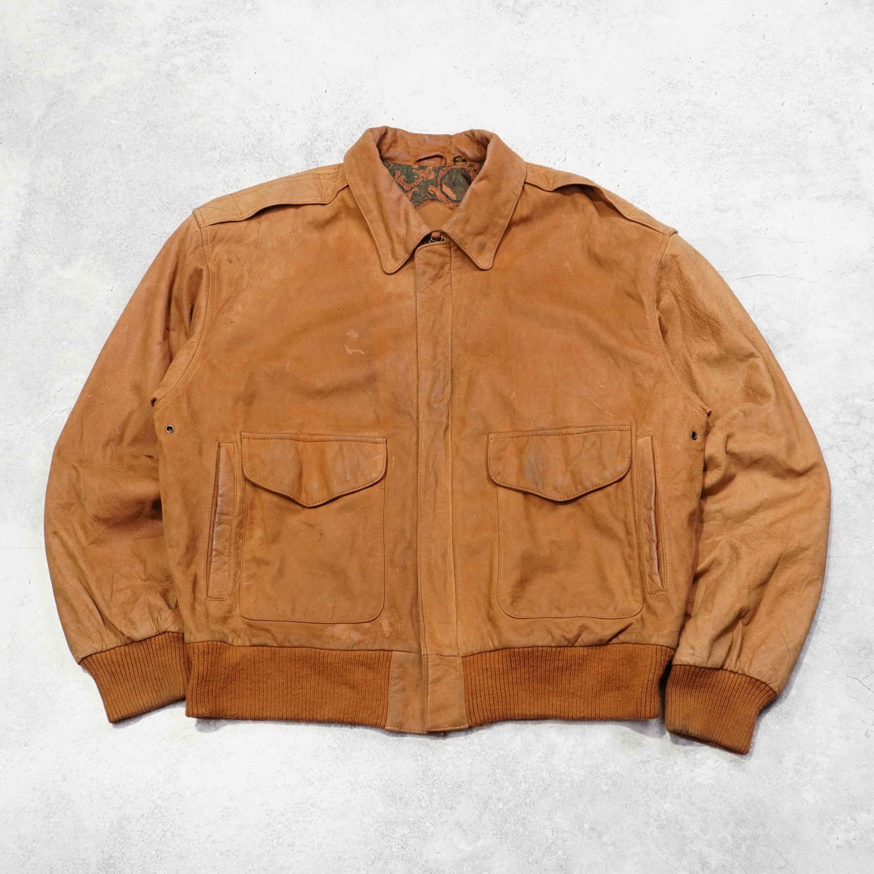 2000s Rock Creek Aviator Leather Jacket
