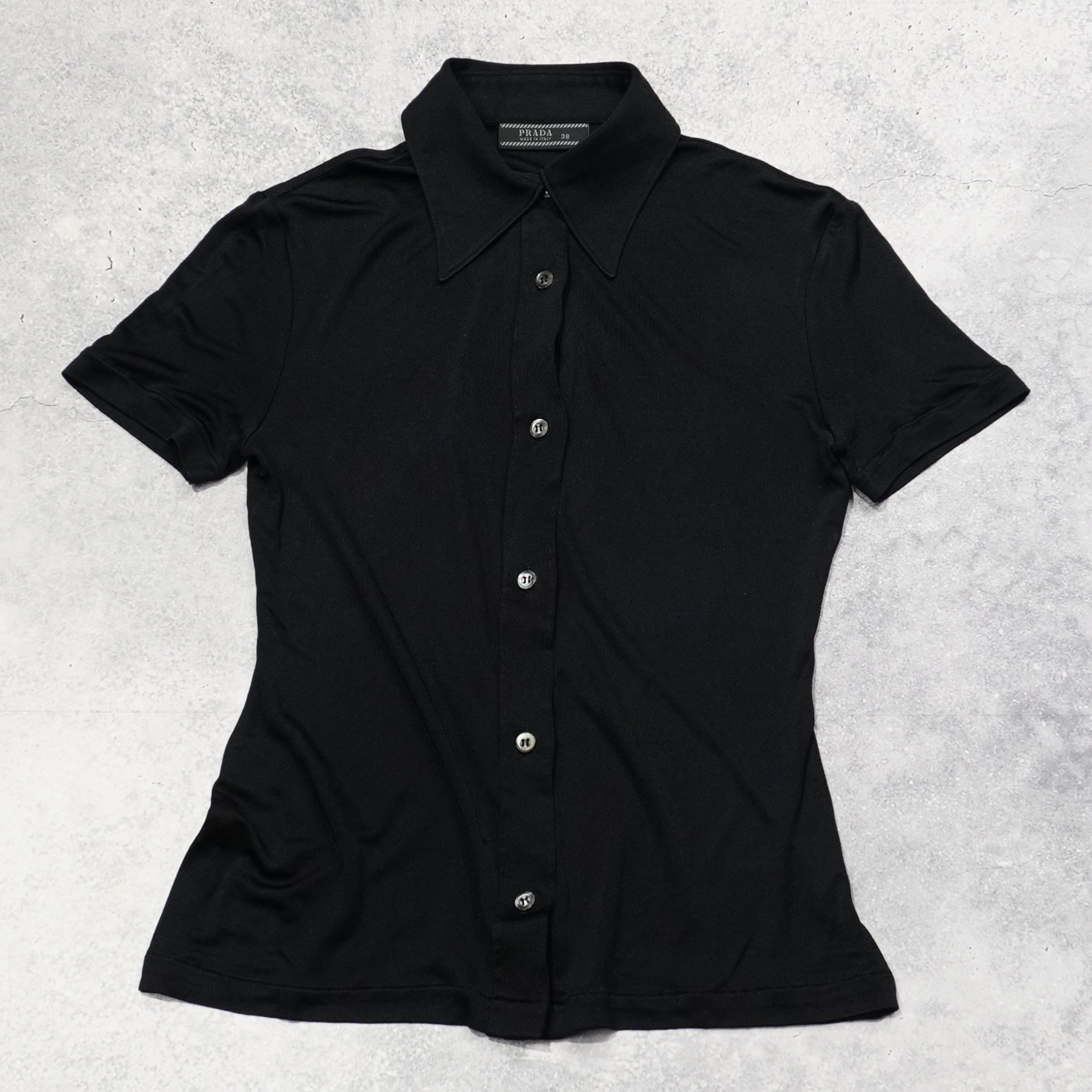 2000s Prada Silk Button Up