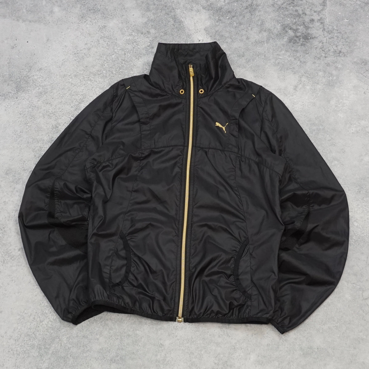 2000s Puma Gold Zip Windbreaker
