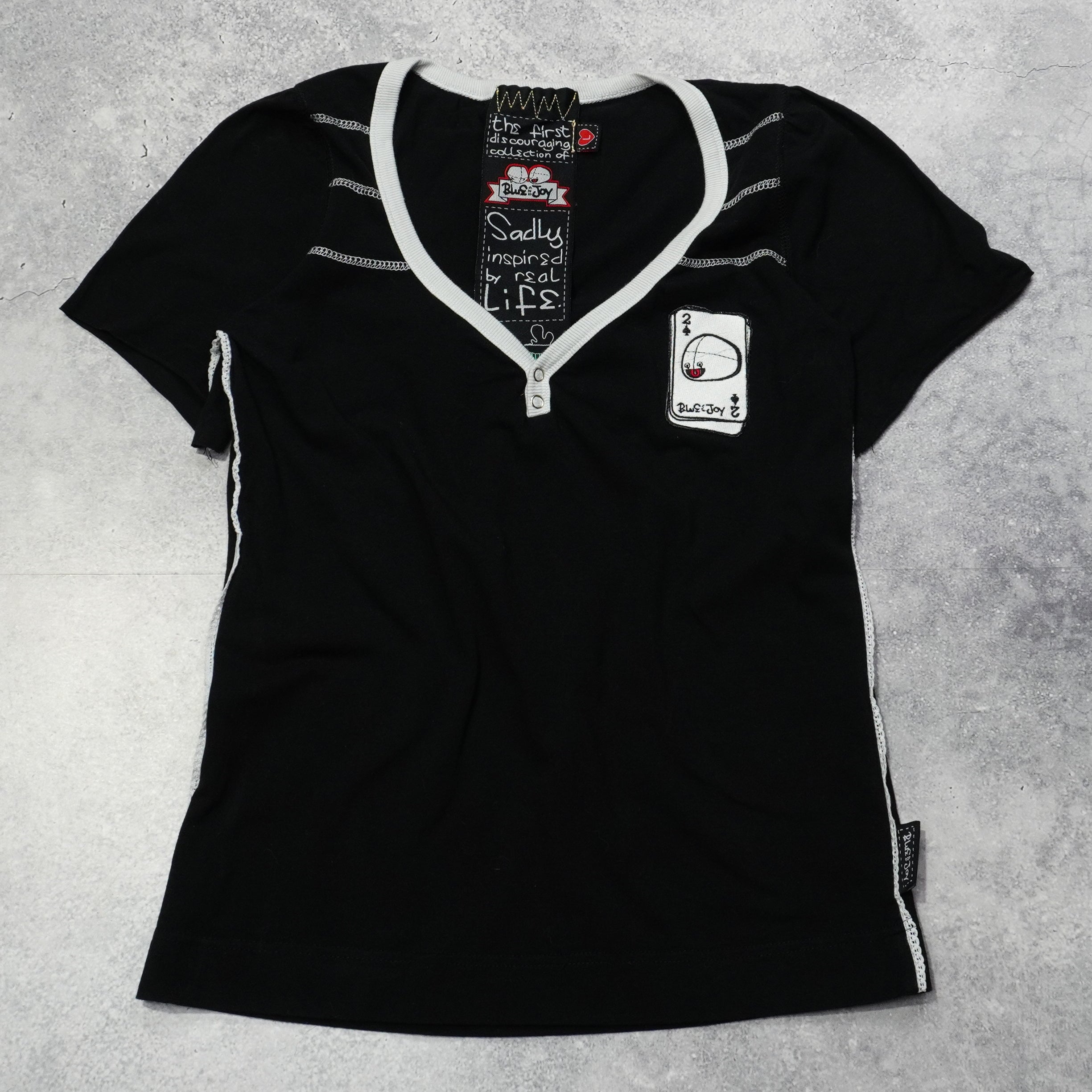 Blue Joy T-Shirt Zip Up