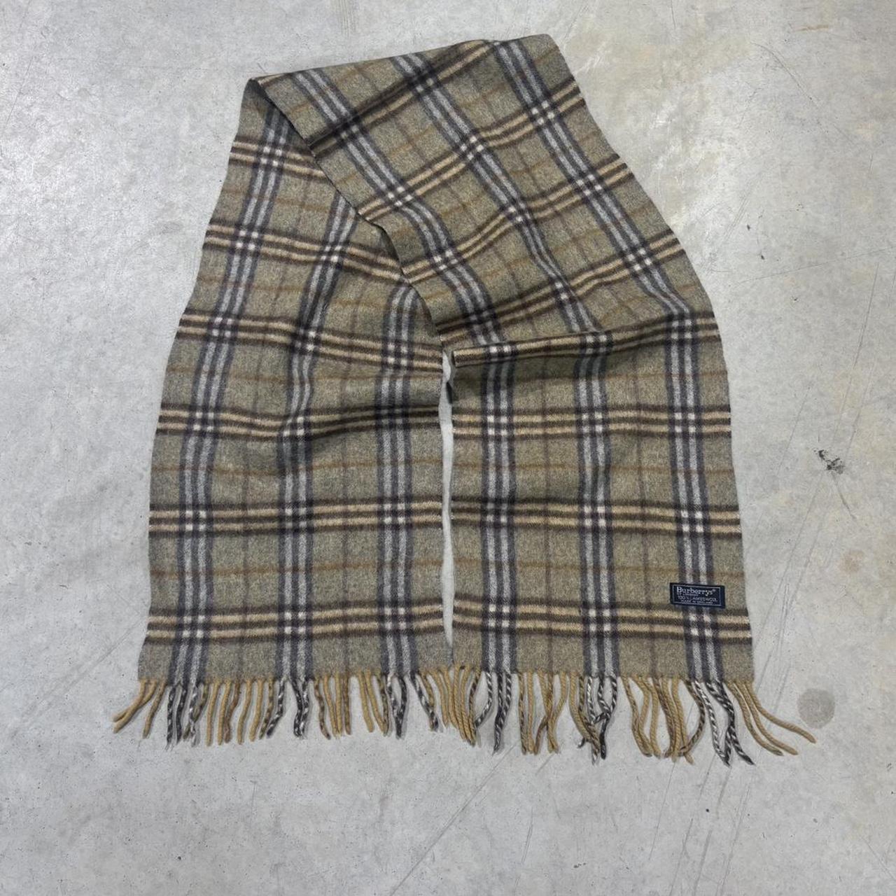 90s Burberrys Woolen Vintage Scarf