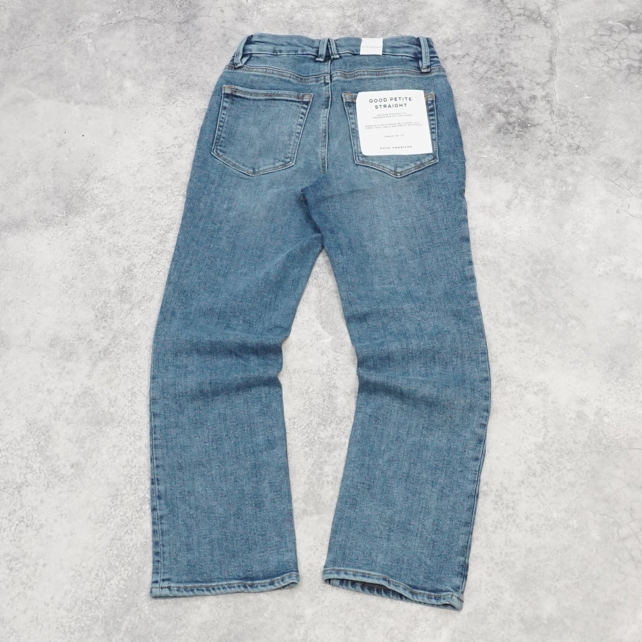 Good American Petite Straight Jeans