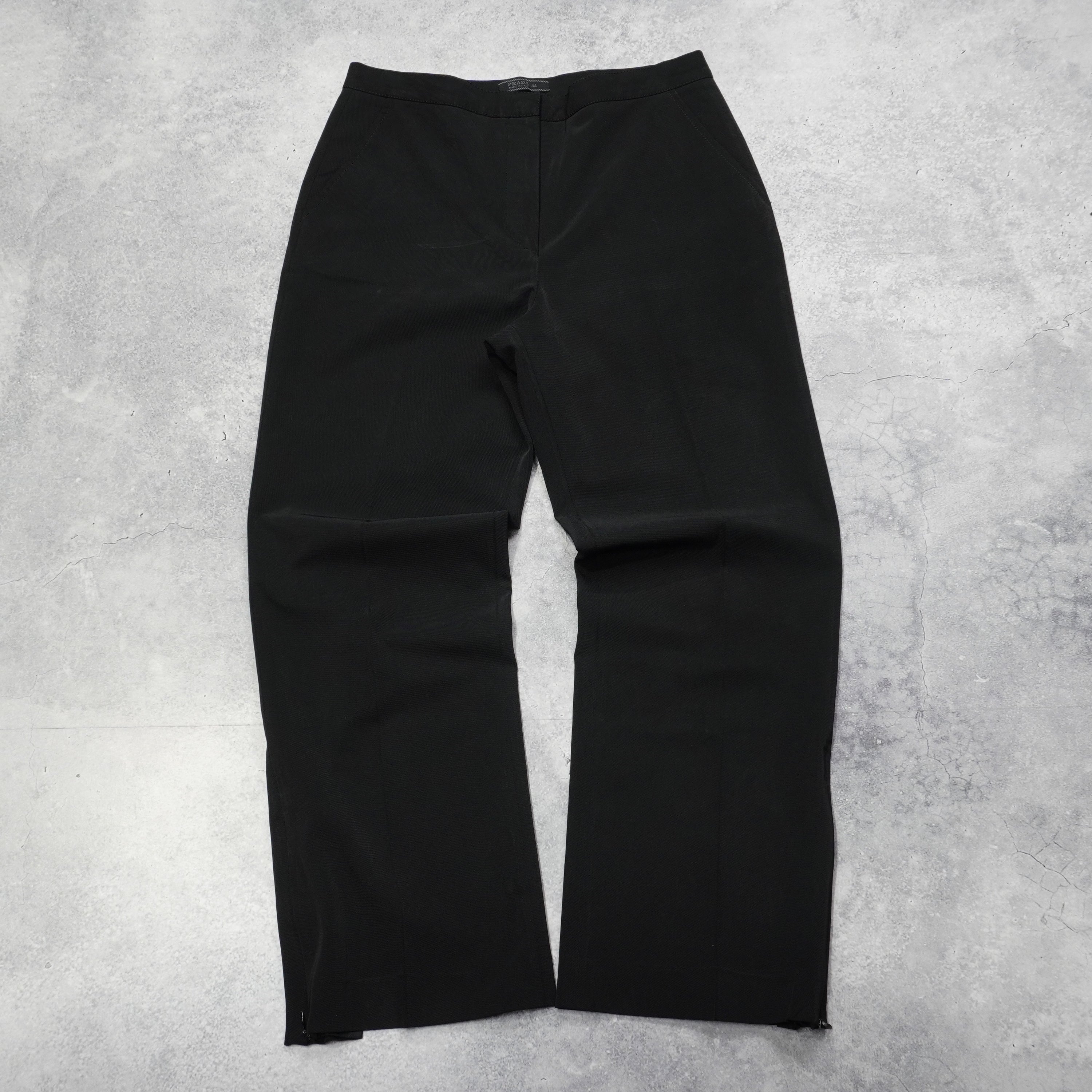 2000s Prada Zip Flare Pants