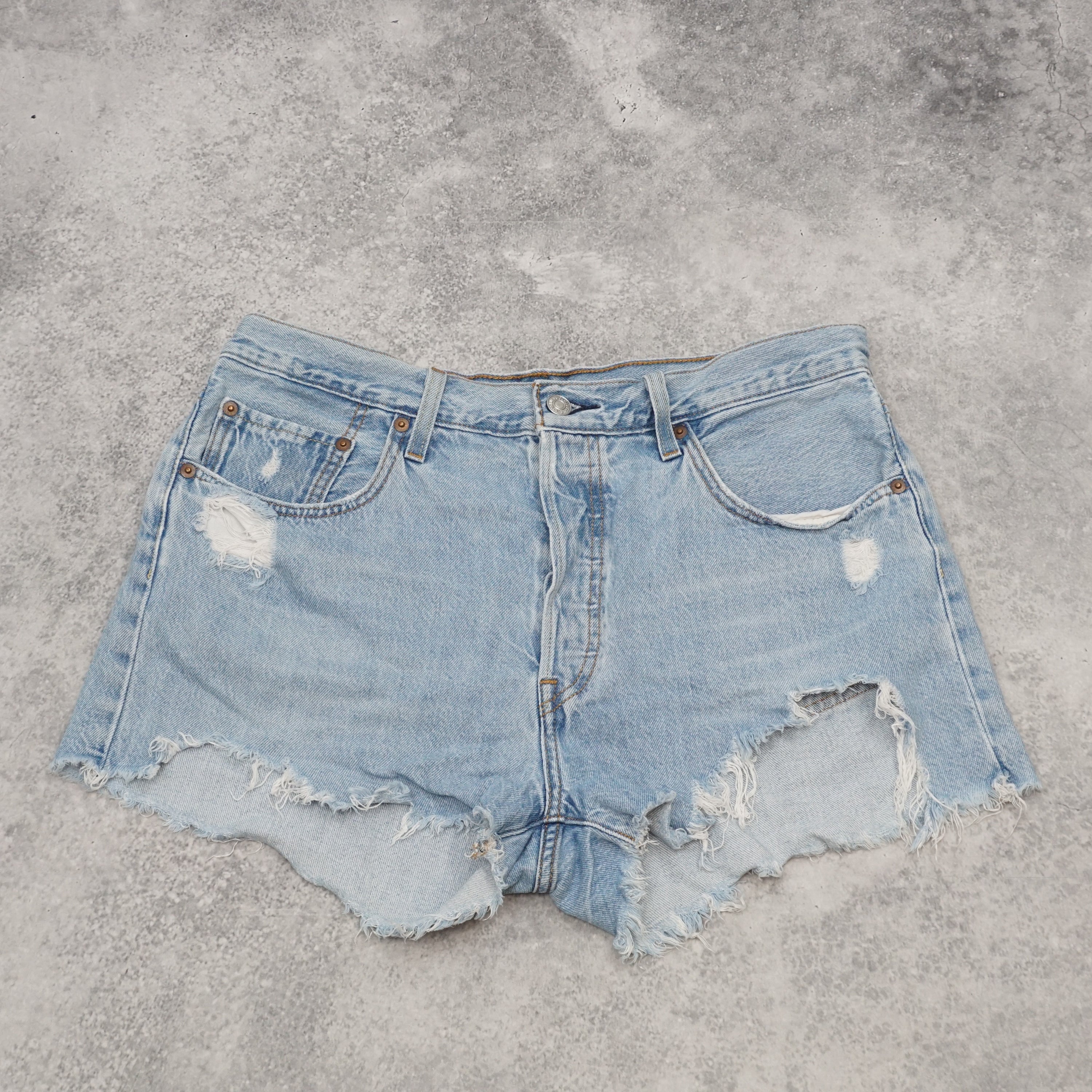 90s Levi's 501 Distressed Shorts