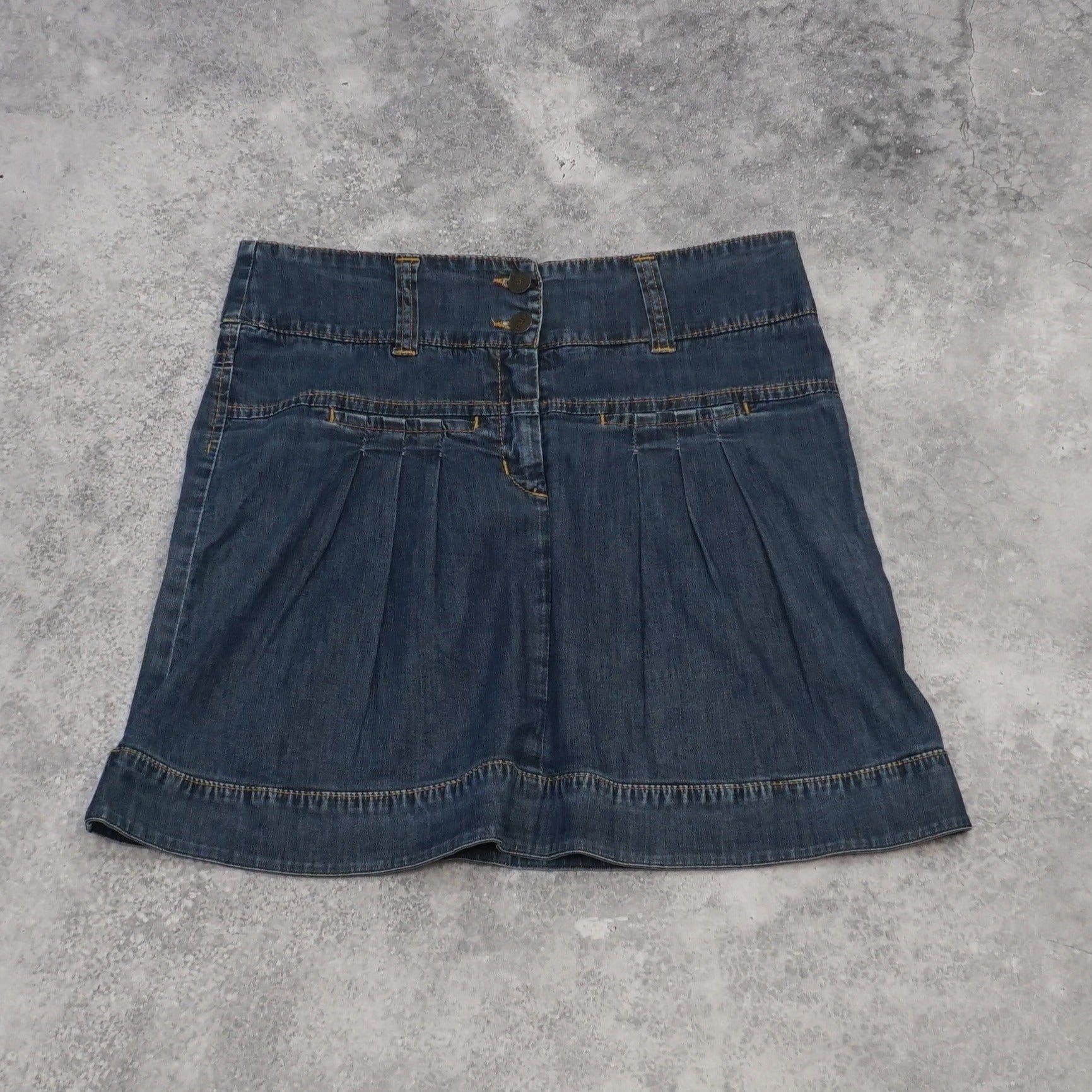 and Denim A-Line  Skirt