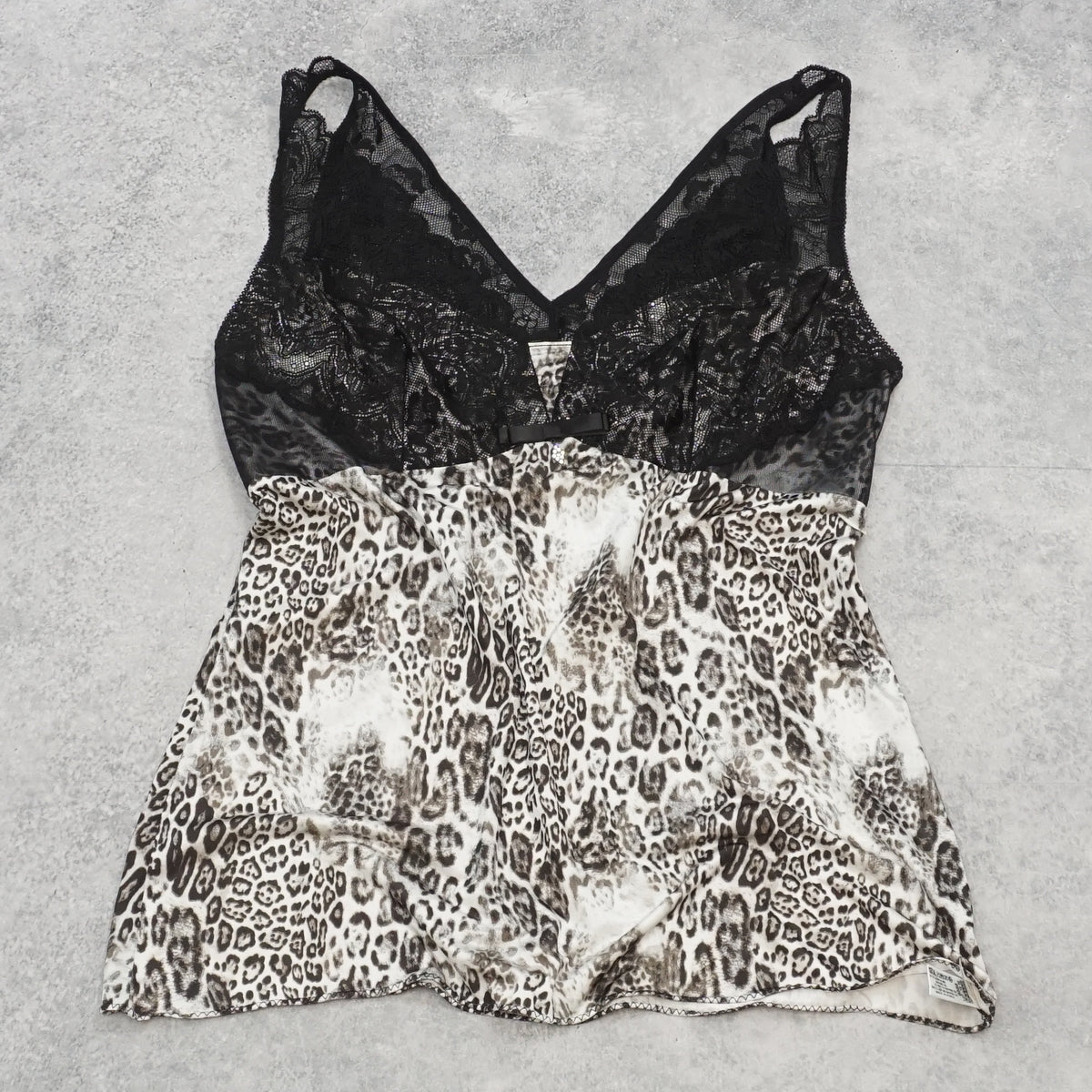 2000s Vivien Leopard Lace Cami Top