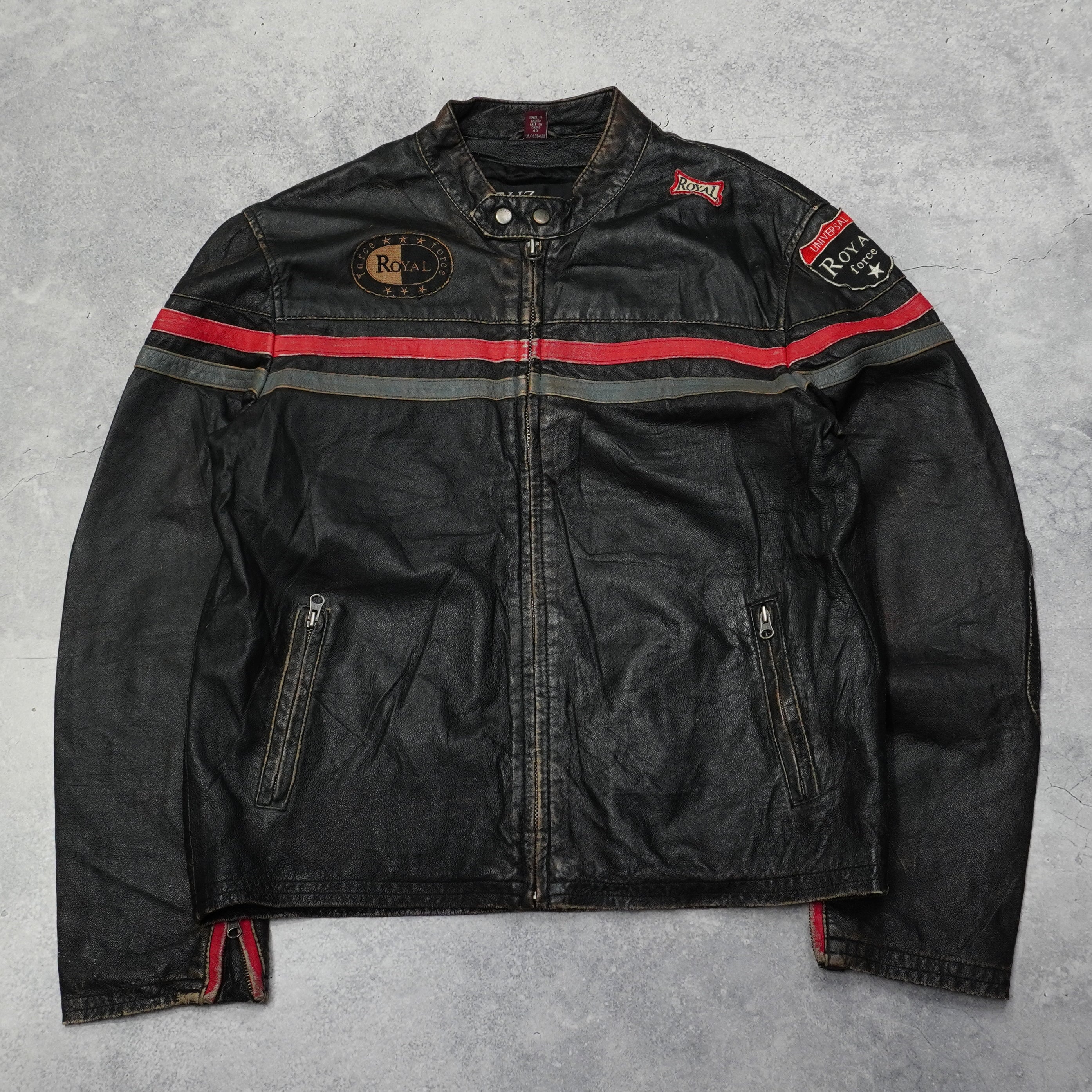 2000s Liz Phillips Racer Leather Jacket