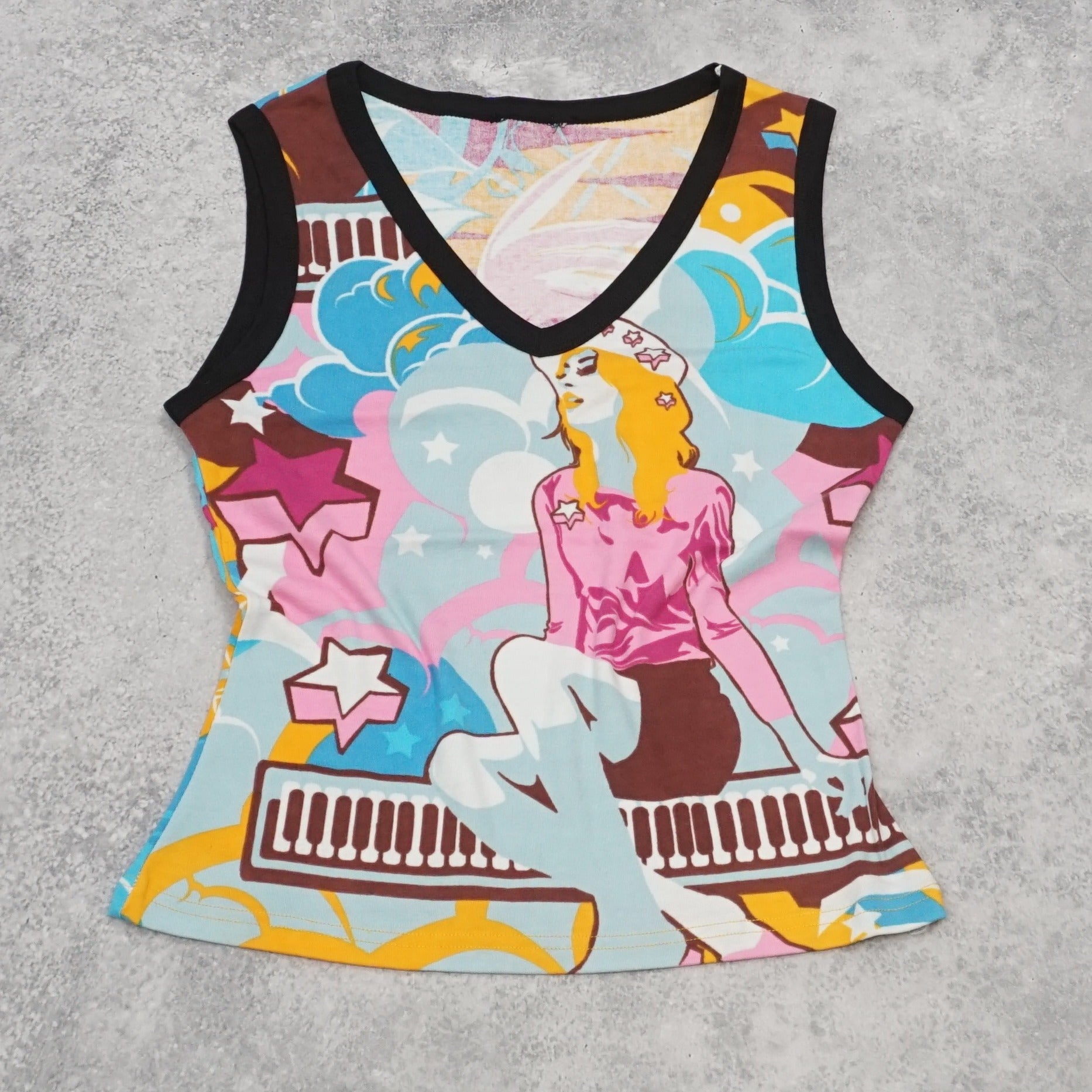 2000s Custo Graphic Tank Top