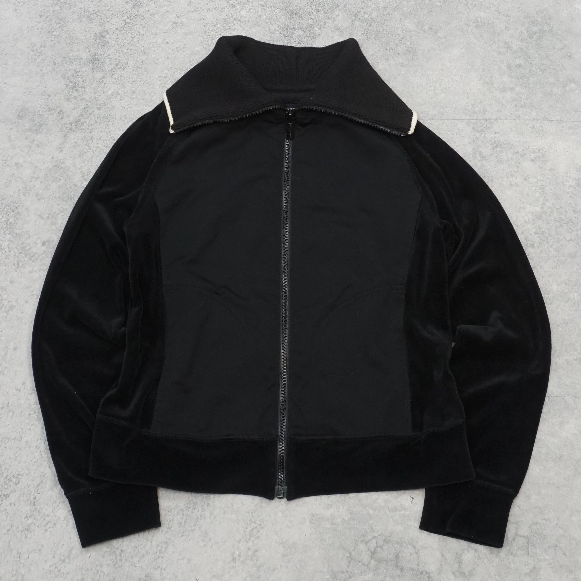 2000s Burberry Golf Velour Zip Up