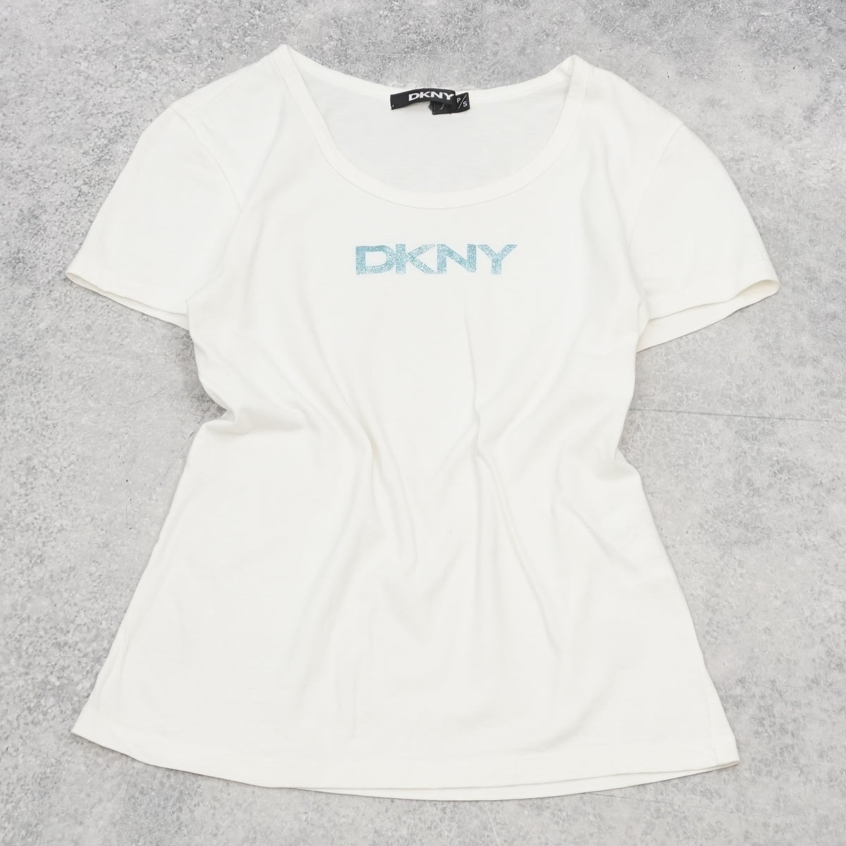 2000s DKNY Logo Fitted T-Shirt