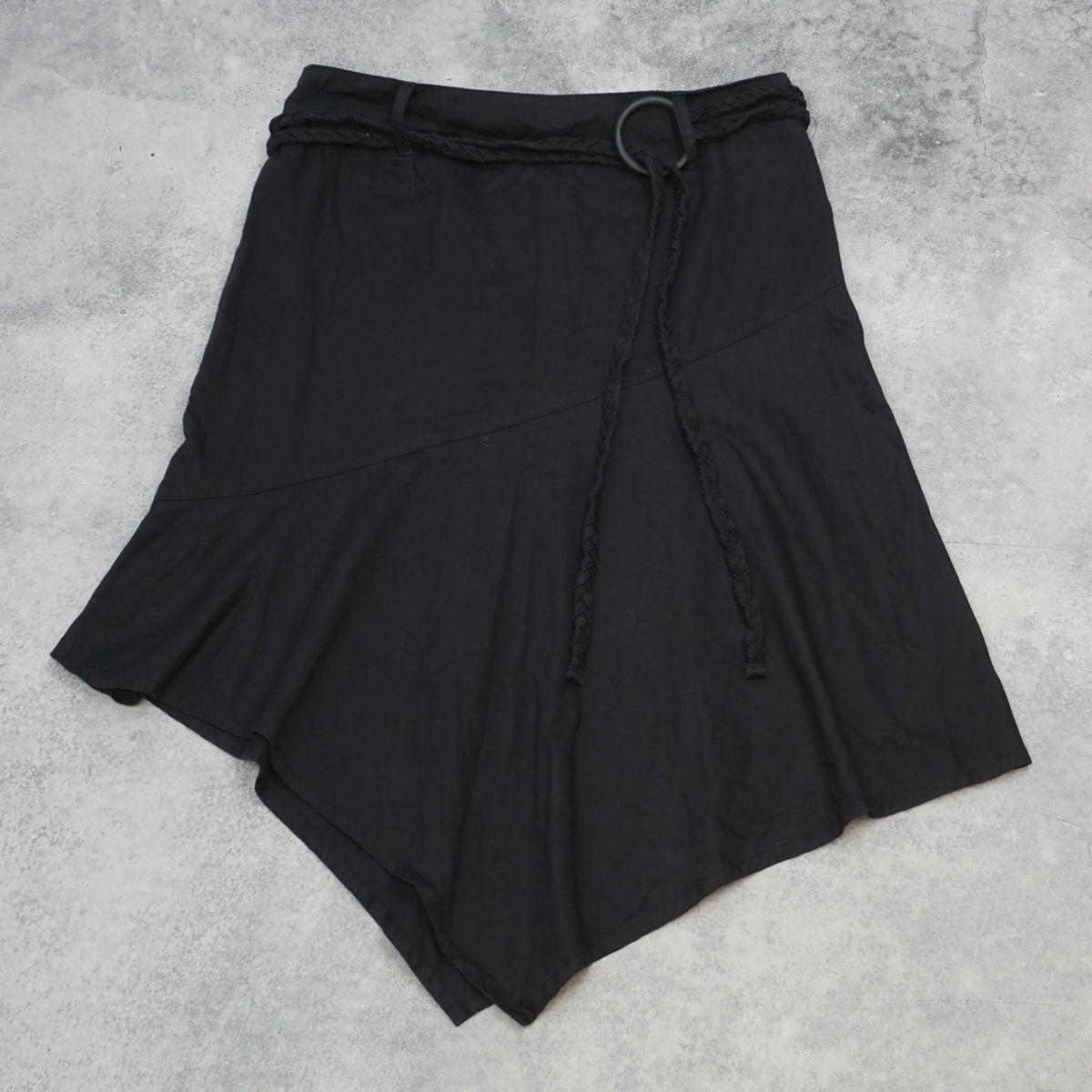 Motel Asymmetric Belted Skirt