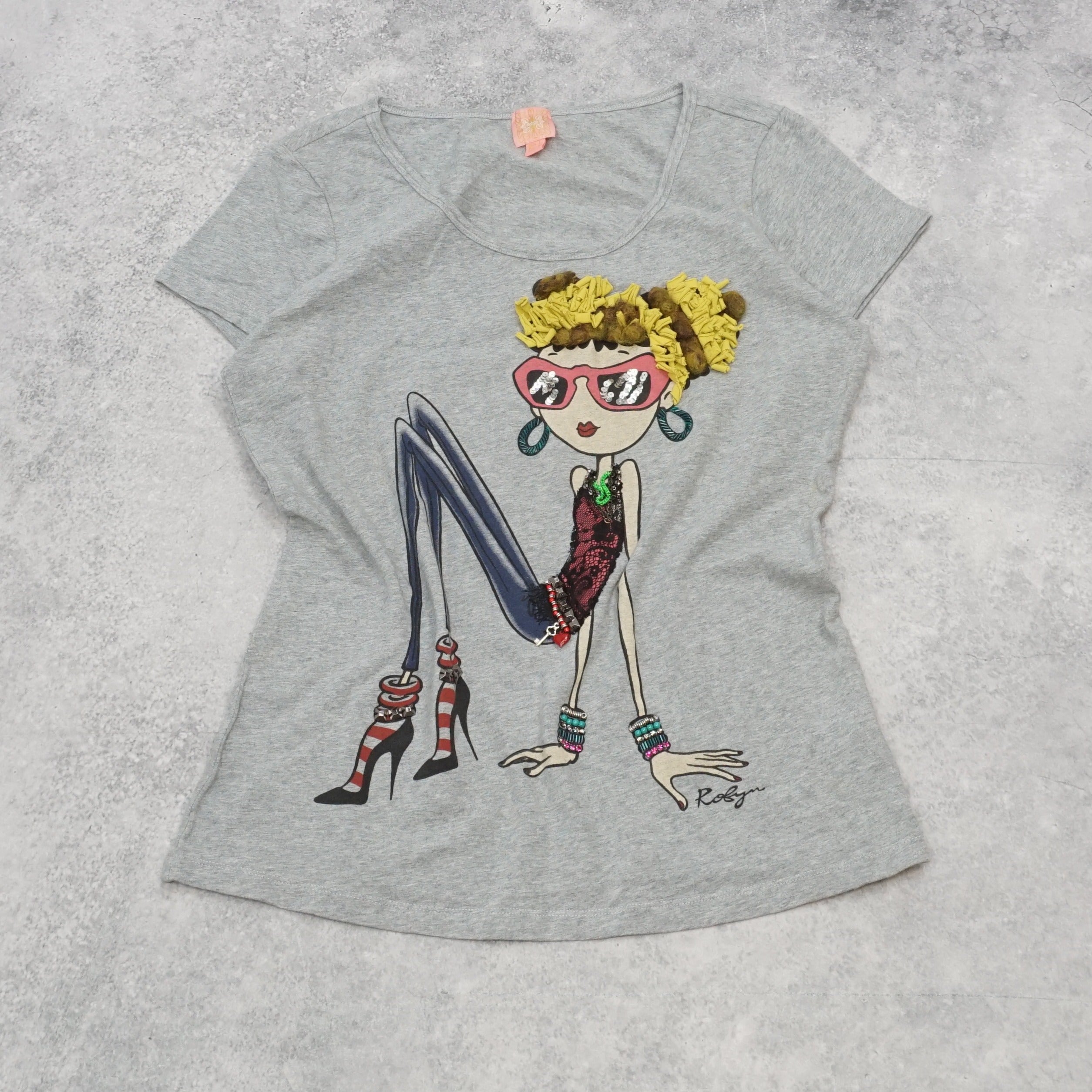 2000s Robyn Embellished Graphic T-Shirt