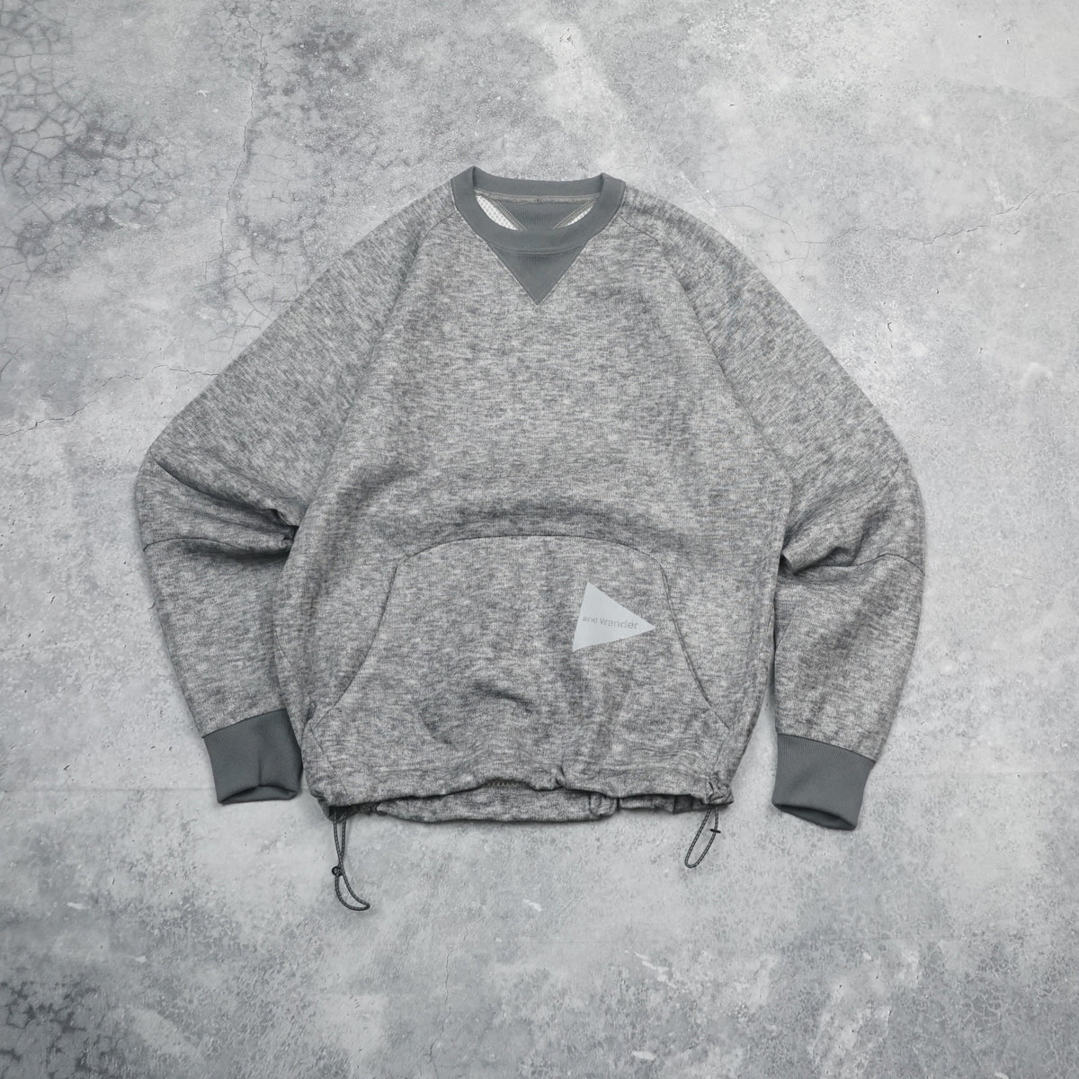 And Wander Grey  Crewneck Sweater