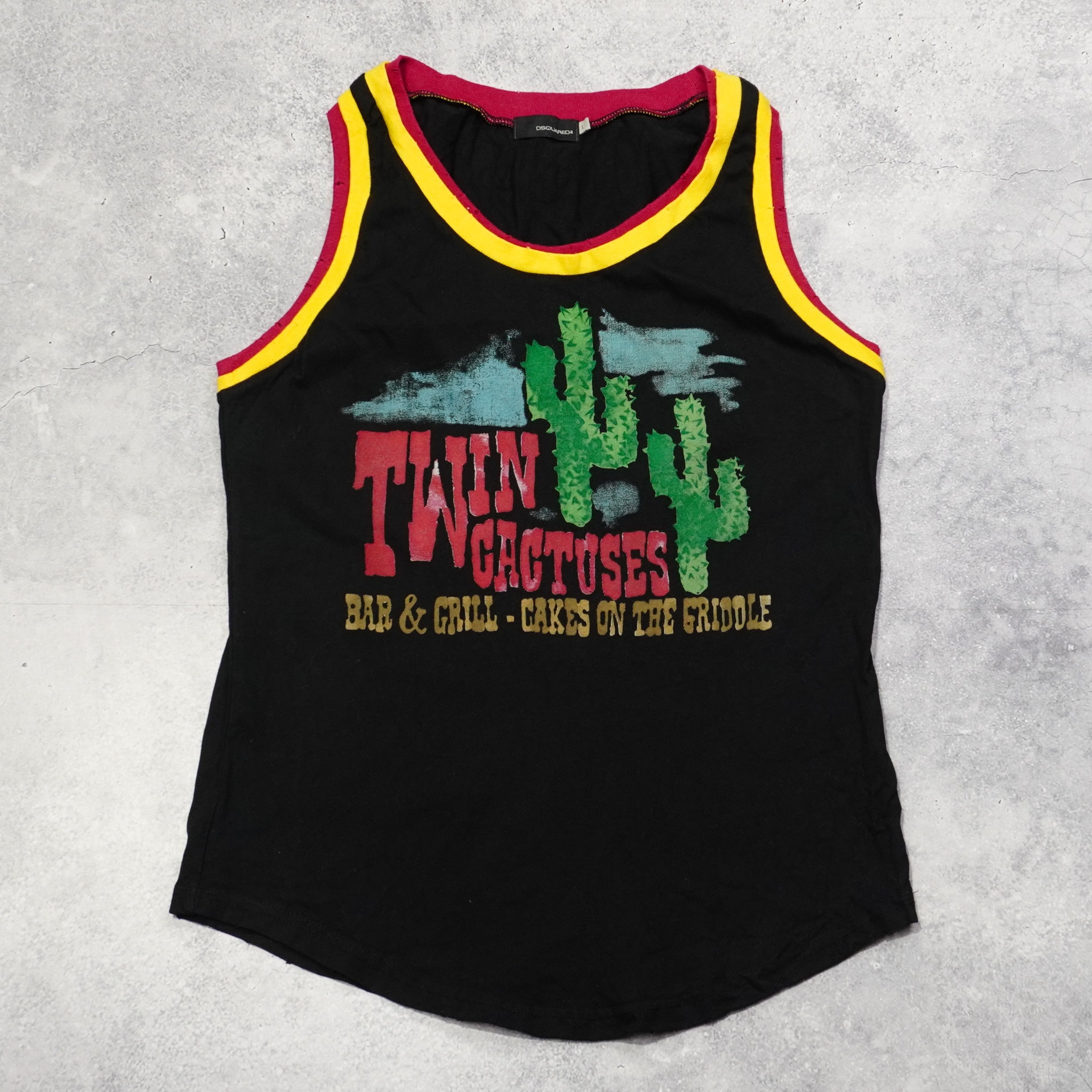 2000s Dsquared2 Graphic Tank Top