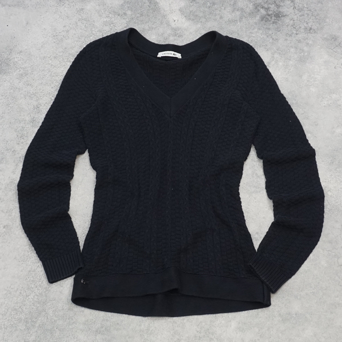 Lacoste Cable Knit Sweater Knit