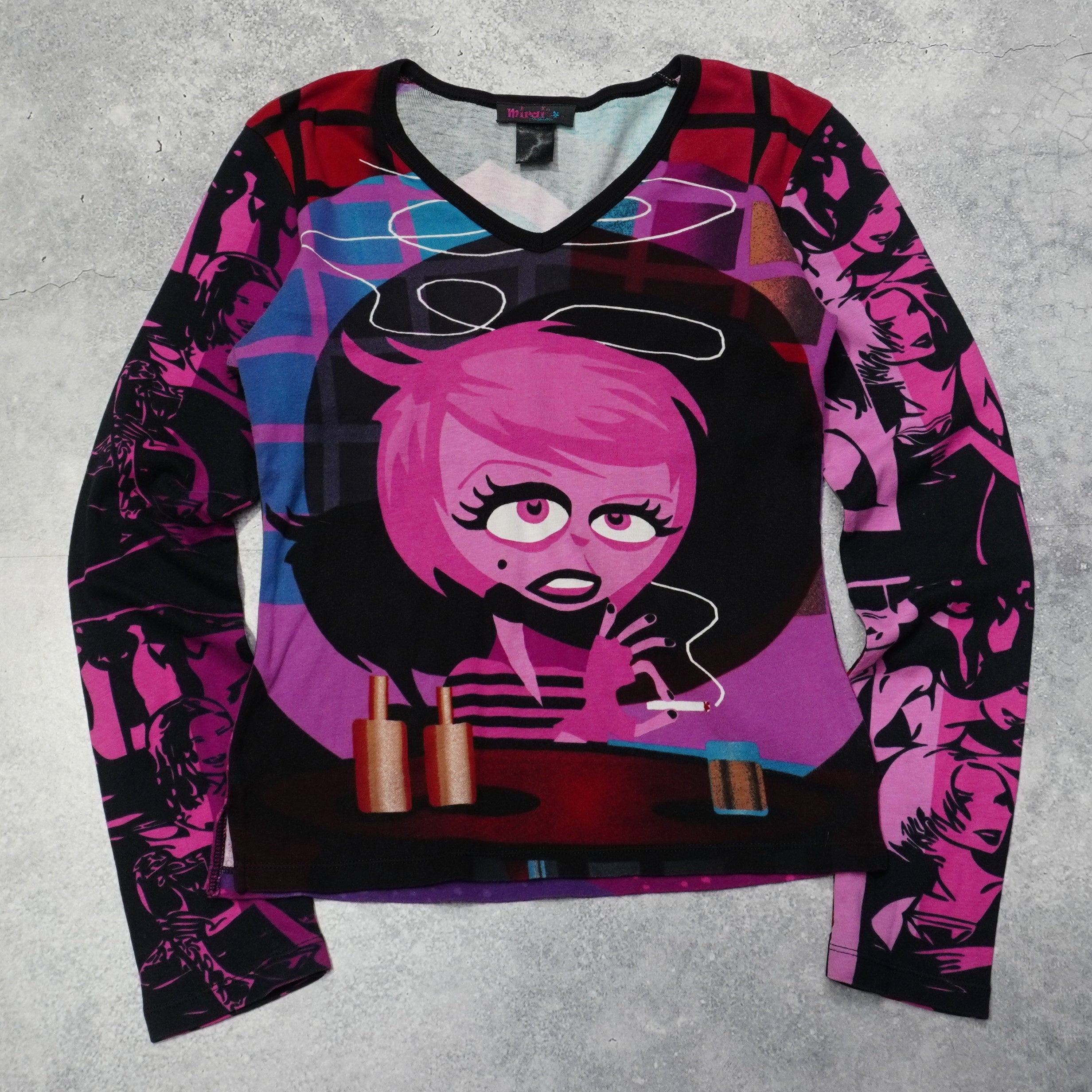 2000s Mirari Graphic Top