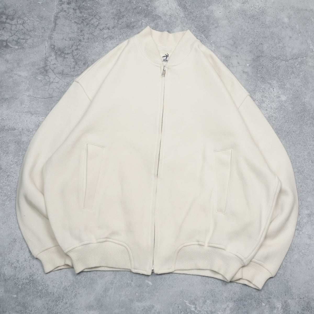 90s Hai Sporting Gear Embroidered Bomber Zip Up Sweatshirt