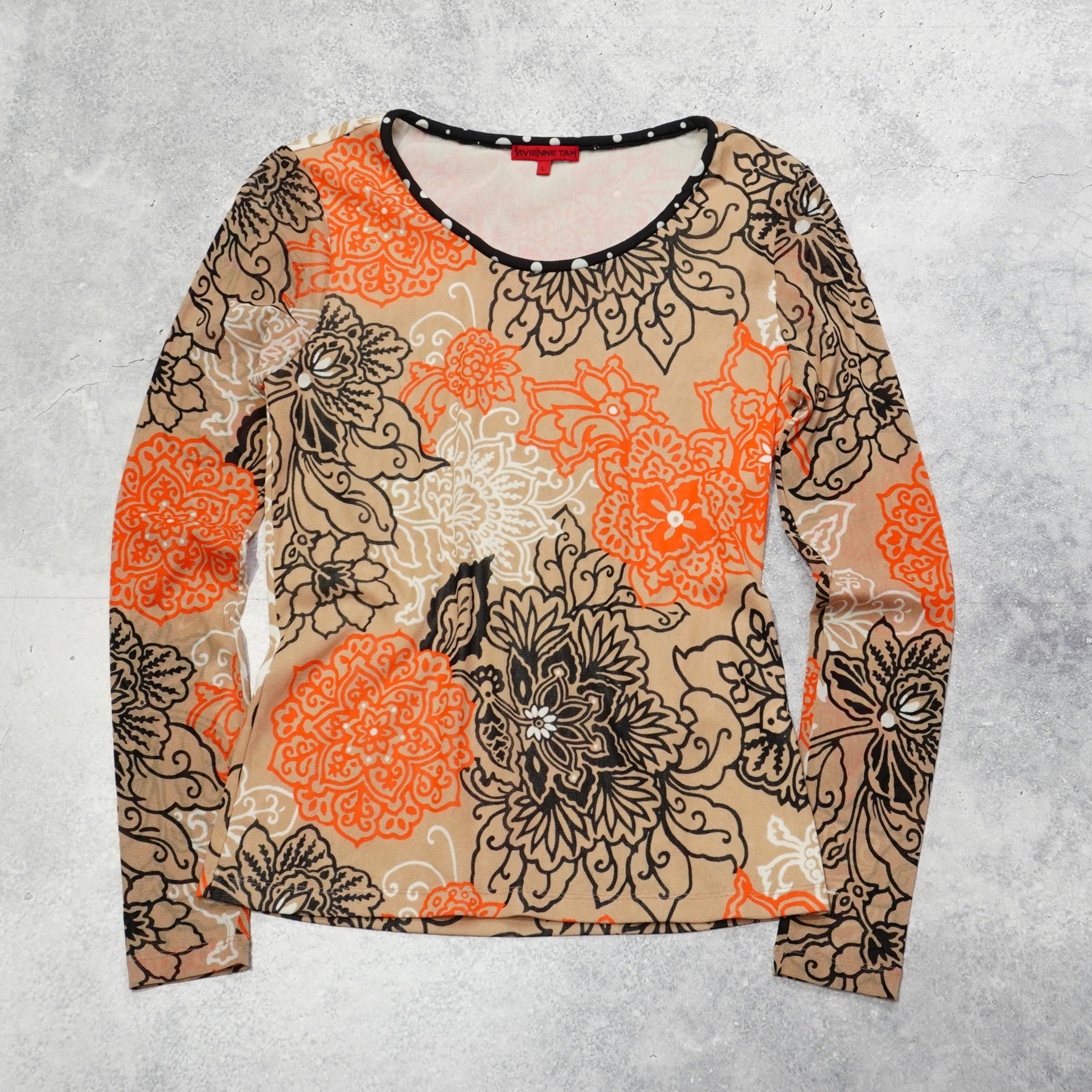 2000s Vivienne Tam Patterned Top
