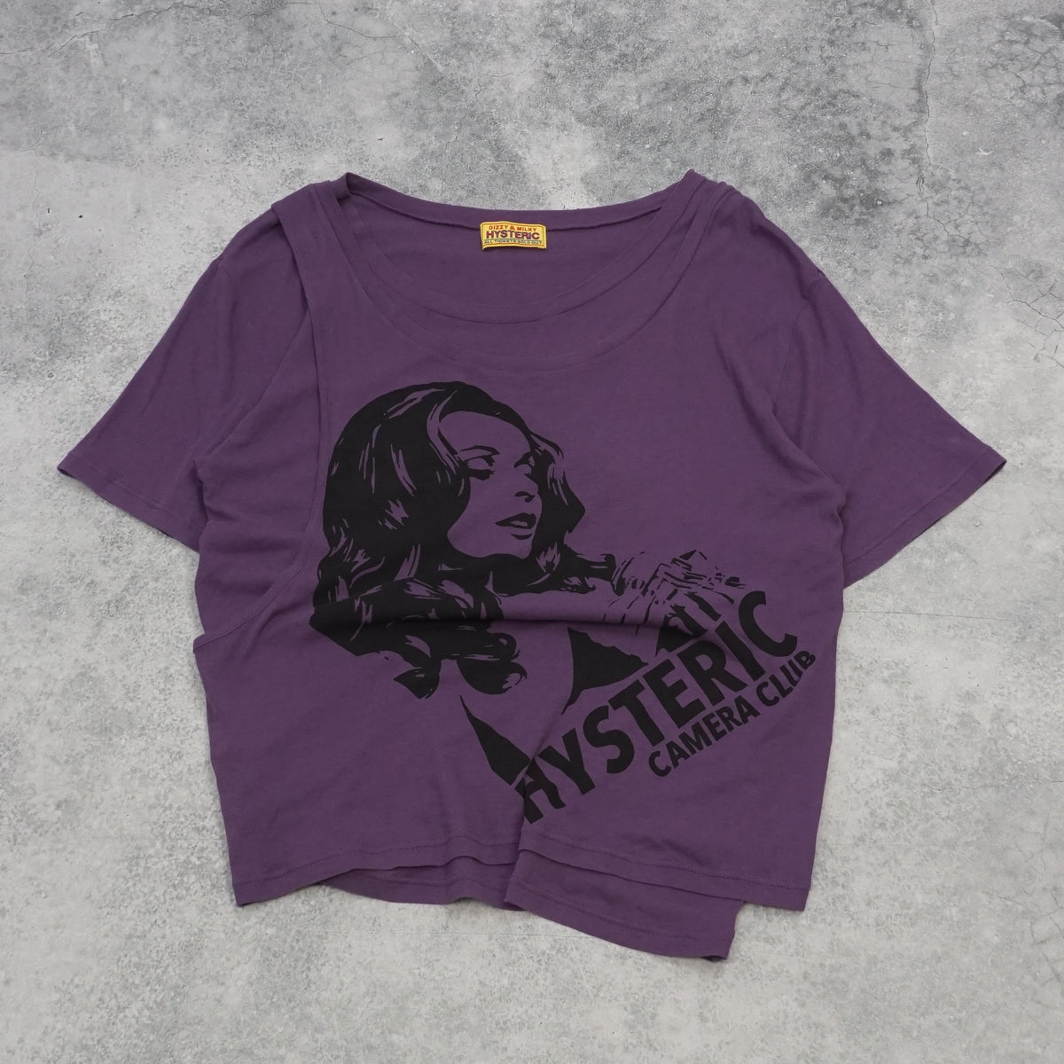 2000s Hysteric Glamour Camera Club Graphic Layered T-Shirt