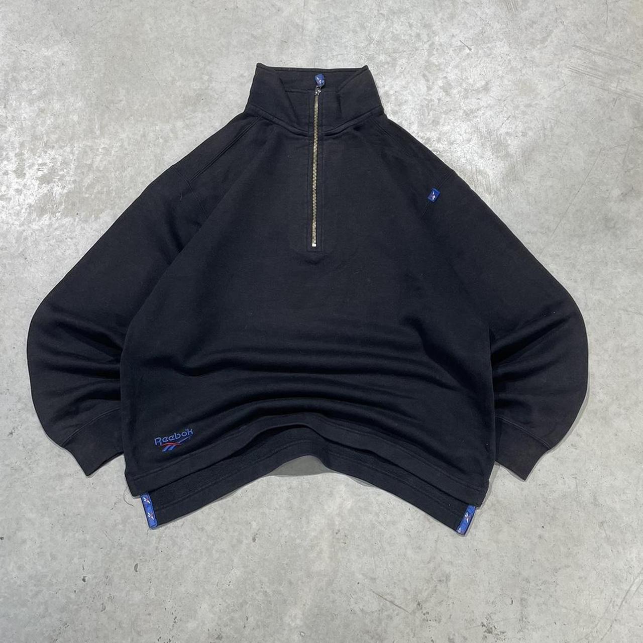 2000s Reebok Oversized Quarter Zip Sweater