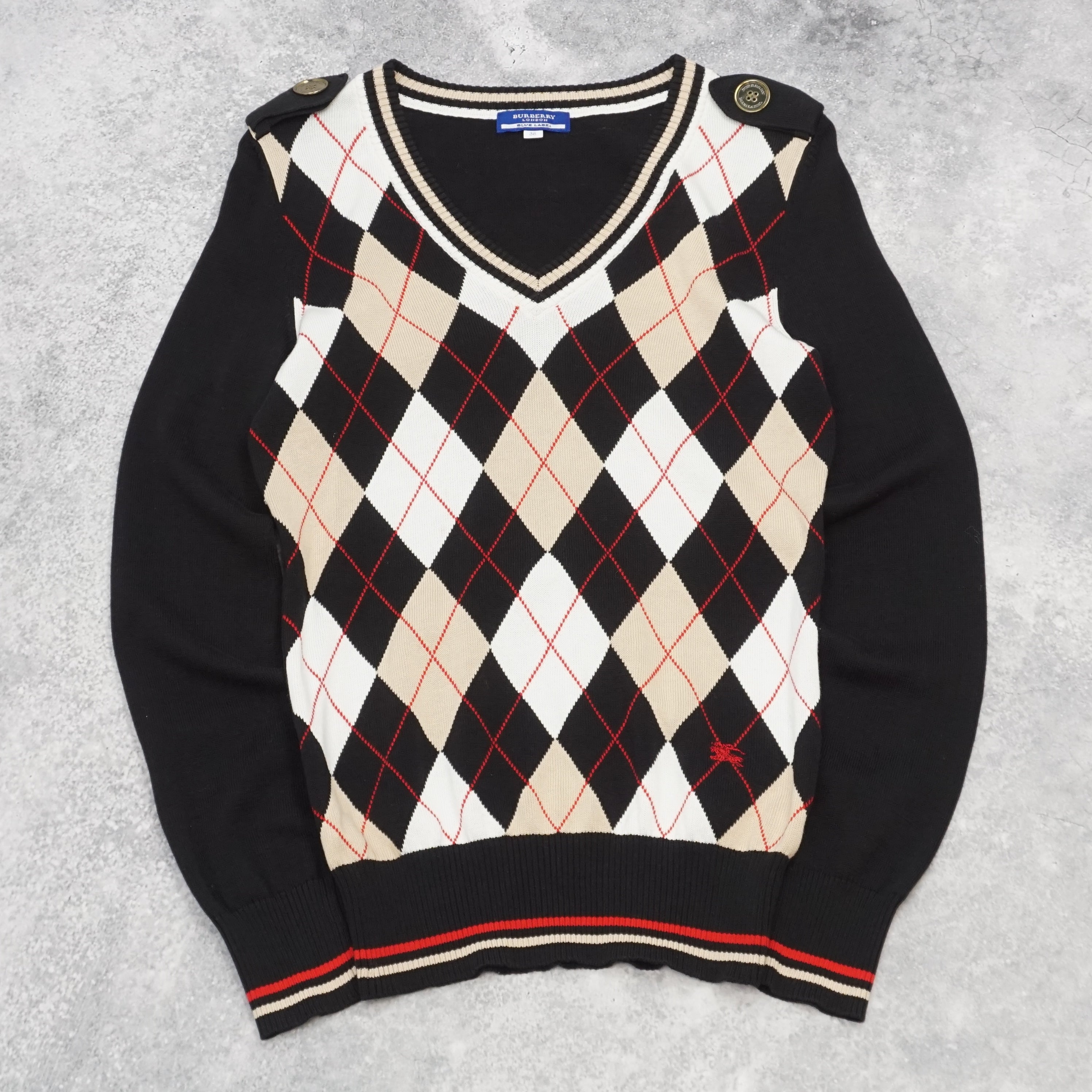 Burberry Argyle Patterned Knit