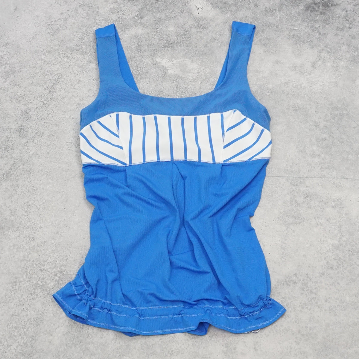 2000s Lululemon Striped Drawstring Tank Top