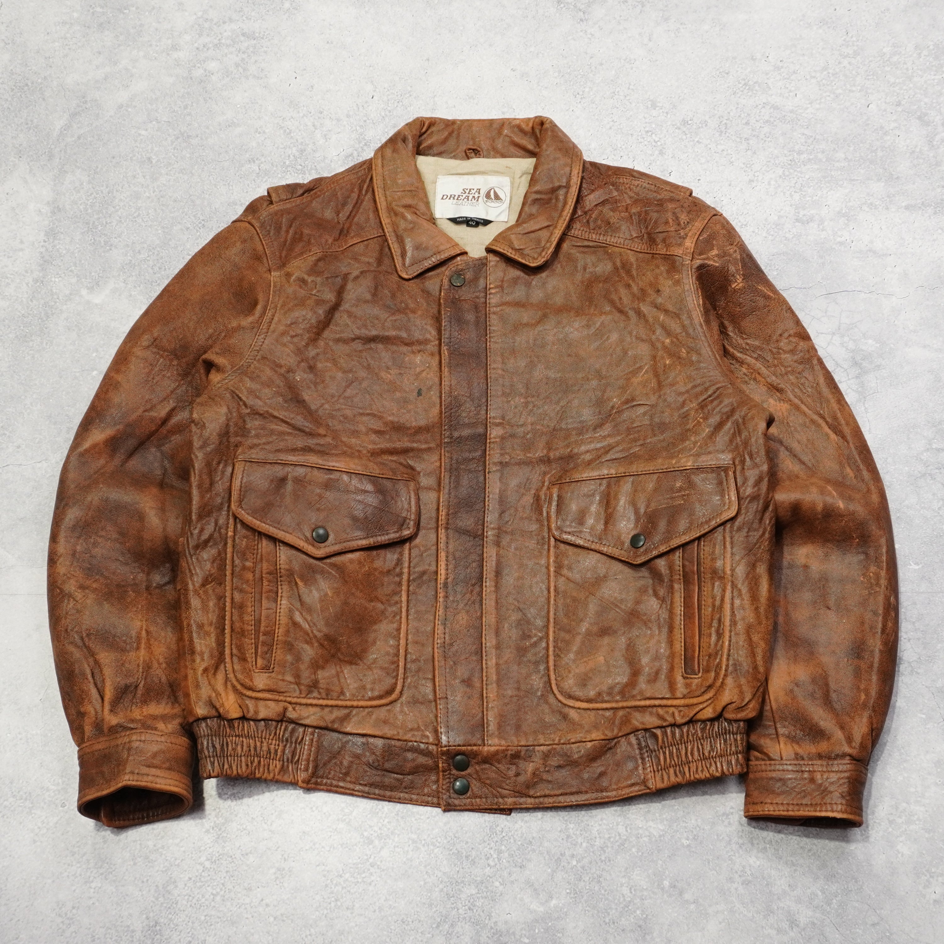 90s Sea Dream Leather Jacket