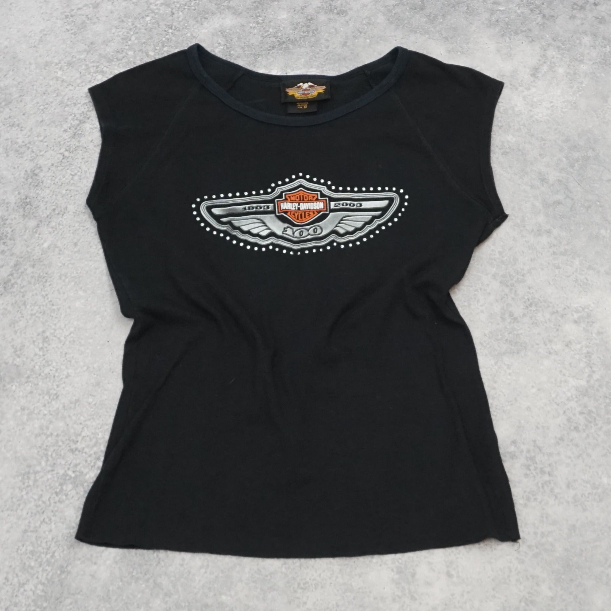 2000s Harley-Davidson Motorcycles Graphic Top
