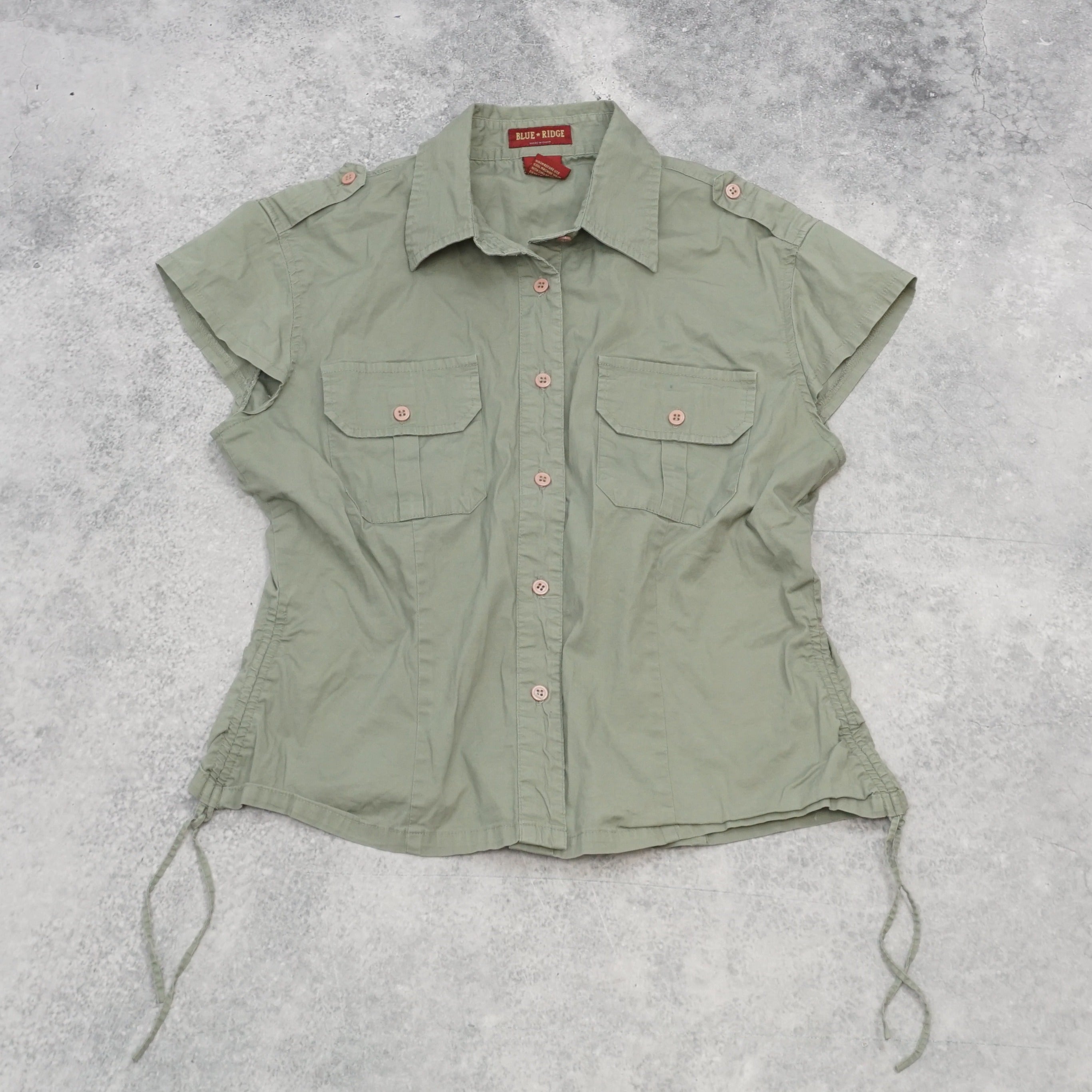 2000s Blue Ridge Button Up Utility Shirt