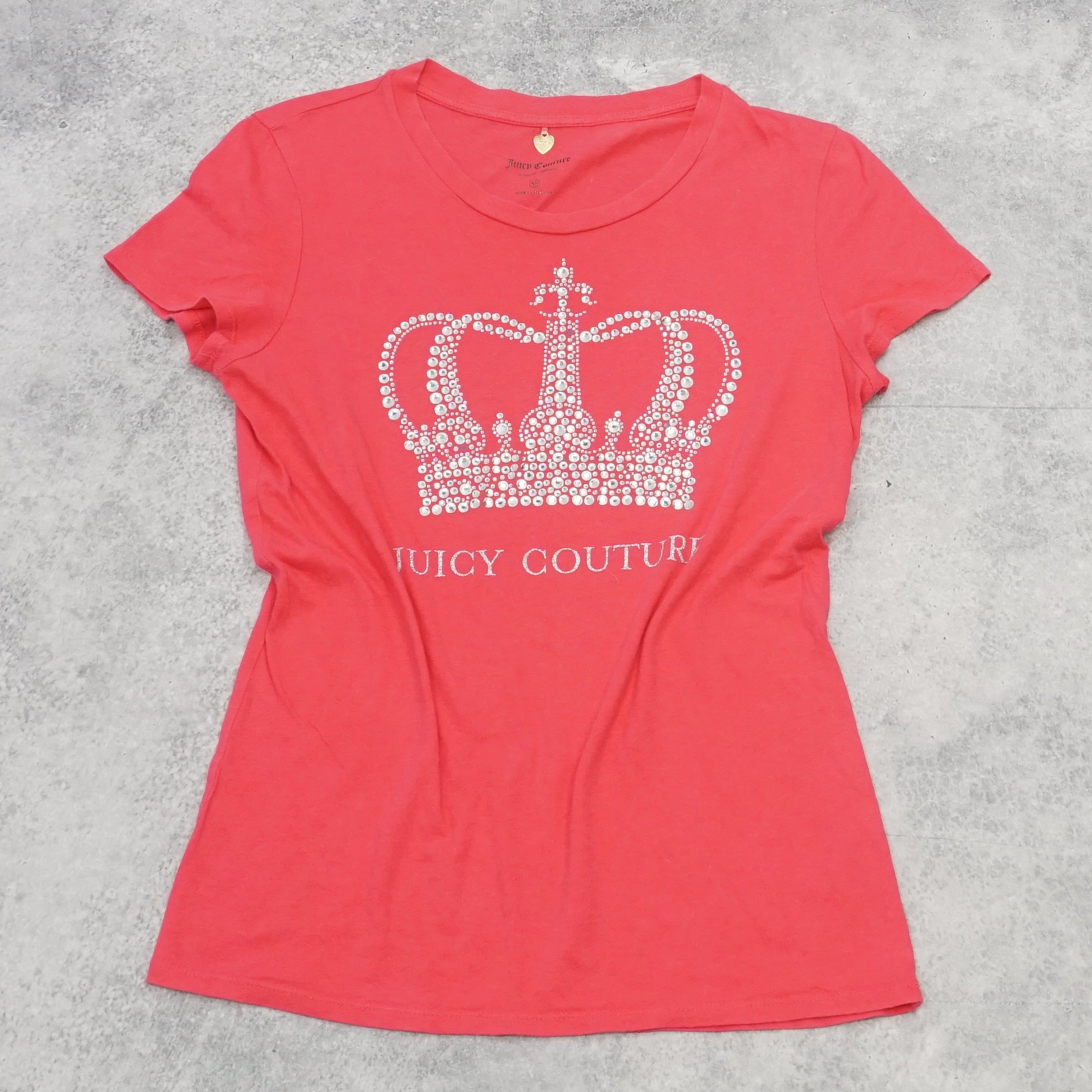 2000s Juicy Couture Crown Graphic T-Shirt