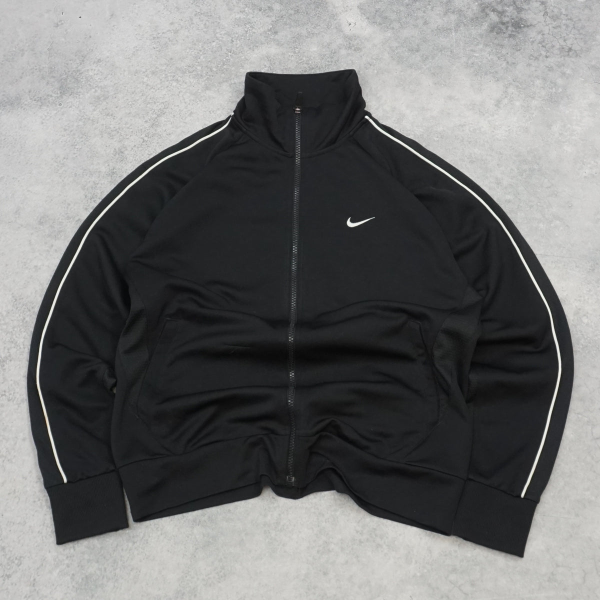 2000s Nike Piped Swoosh Track Jacket
