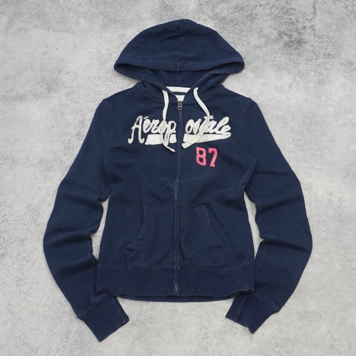 2000s Aeropostale 87 Zip Up Hoodie