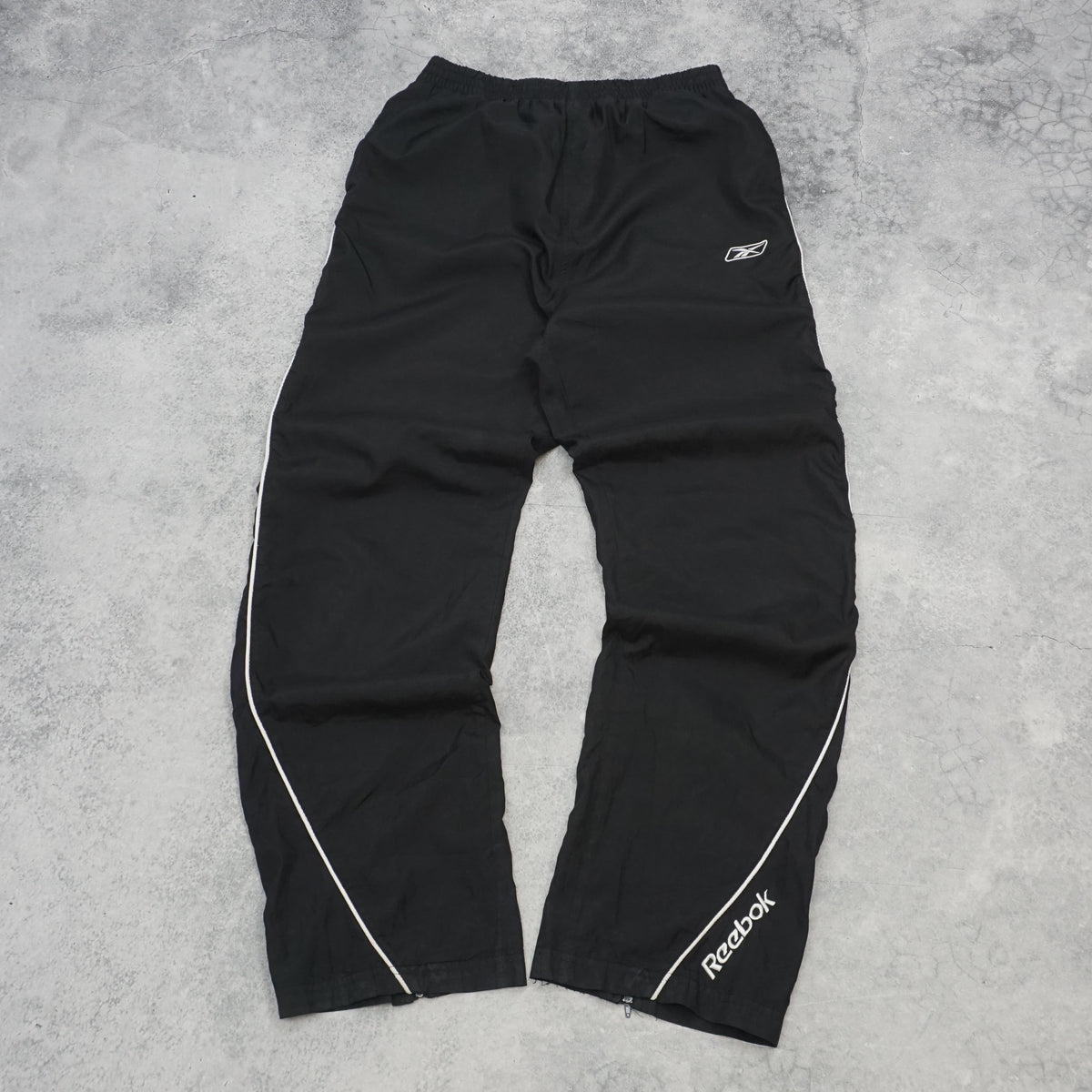 2000s Reebok Piped Zip Hem Track Pants