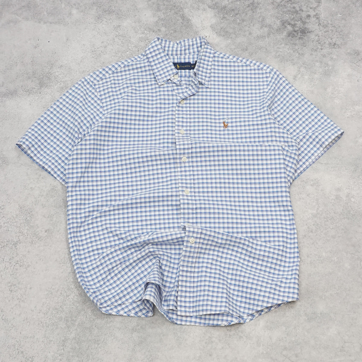 Ralph Lauren Polo Gingham Short Sleeve Button Up