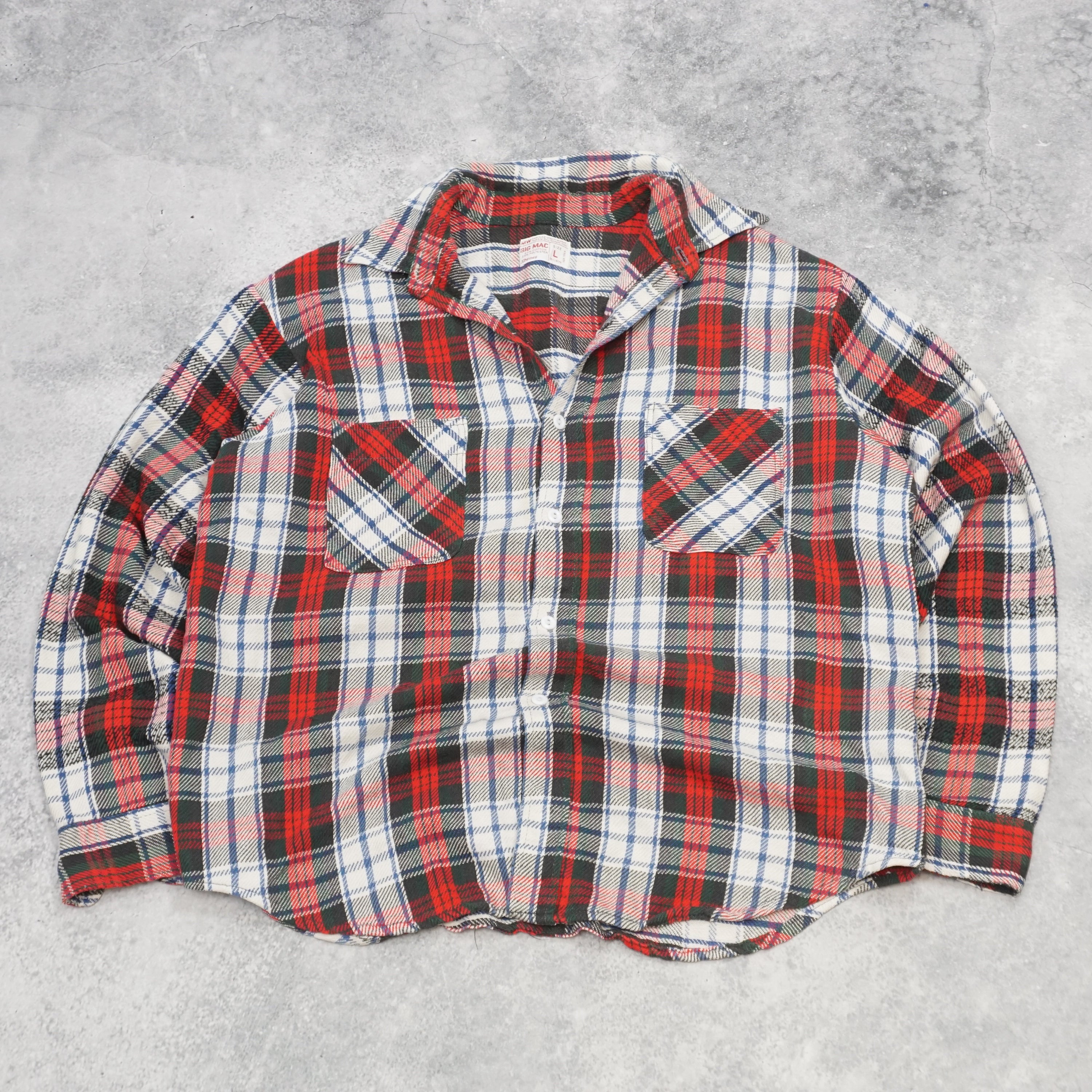 90s Big Mac Plaid Flannel Shirt