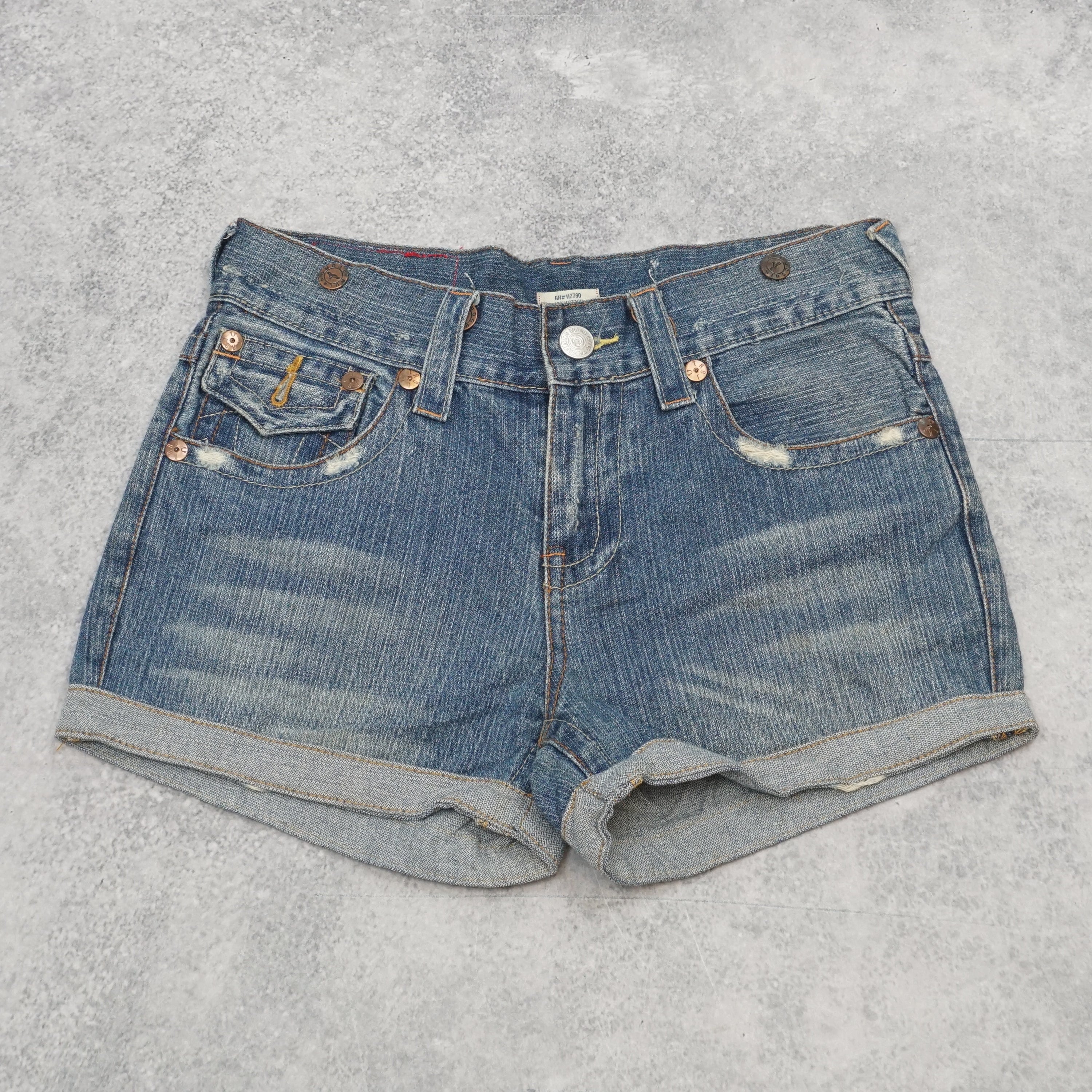 2000s True Religion Denim Distressed Shorts