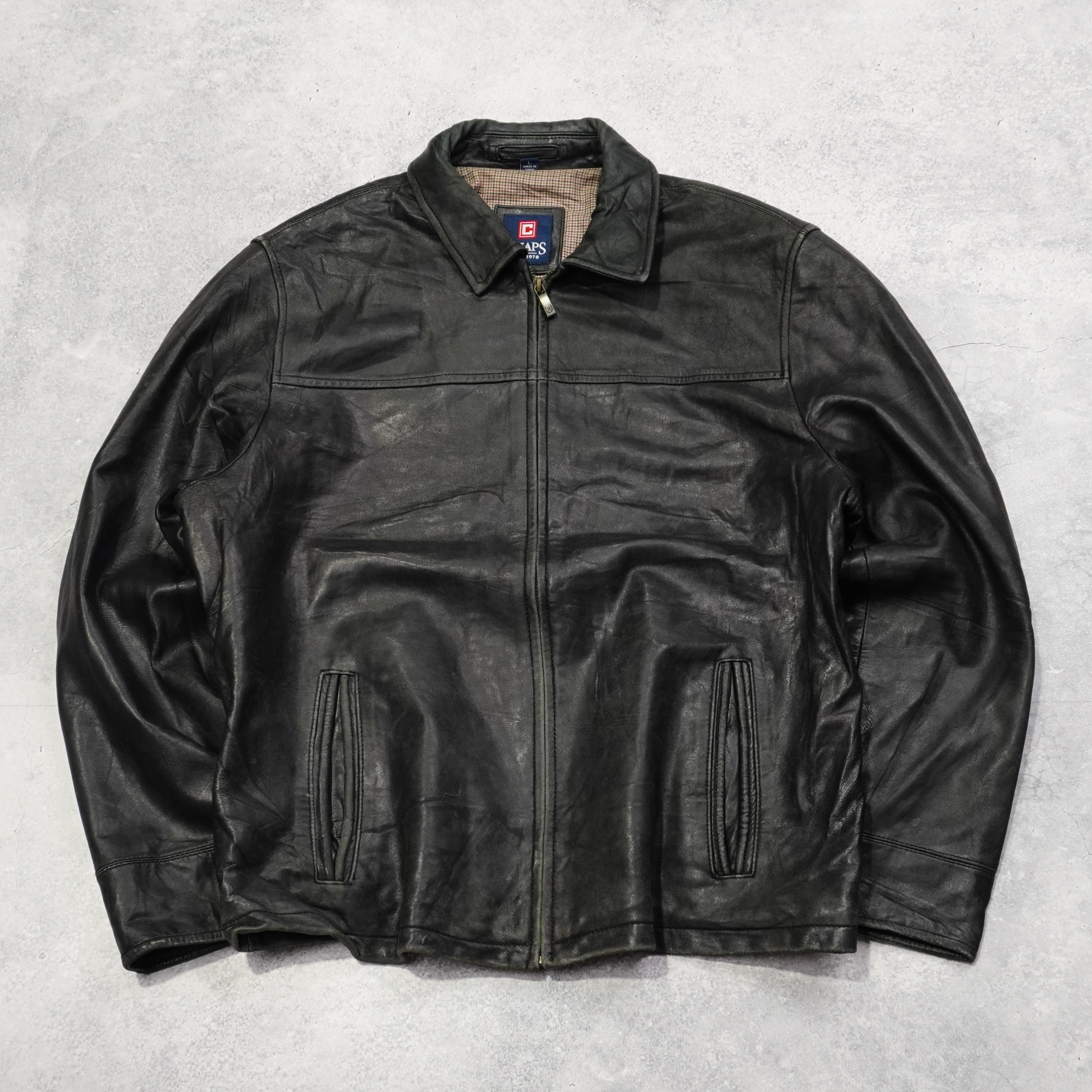 2000s Ralph Lauren CHAPS Leather Jacket