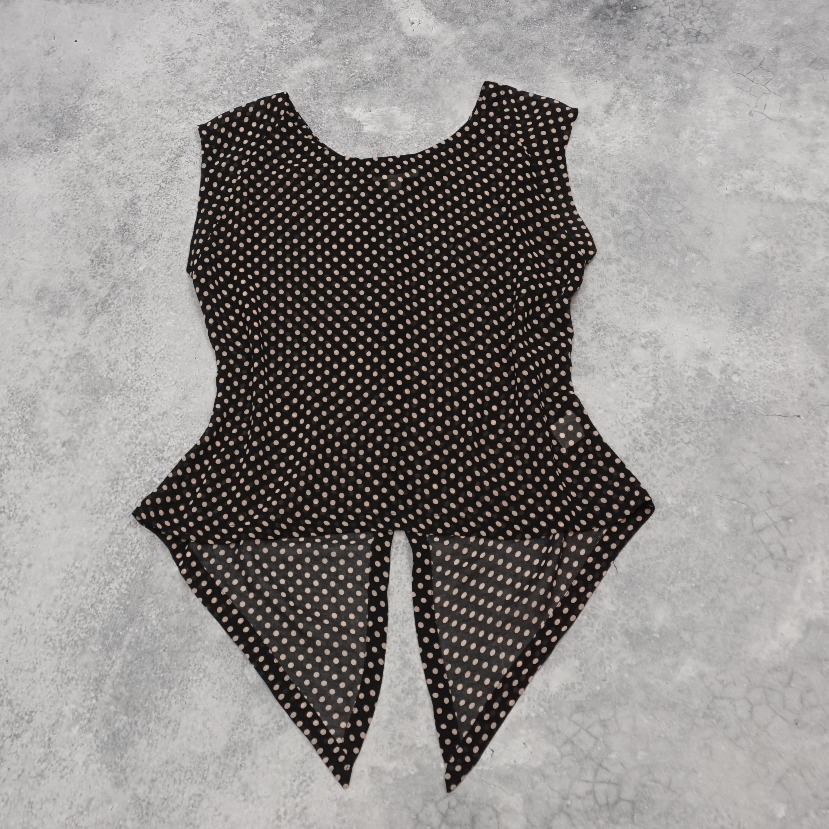 Lulu & Rose Sleeveless Polka Dot Top