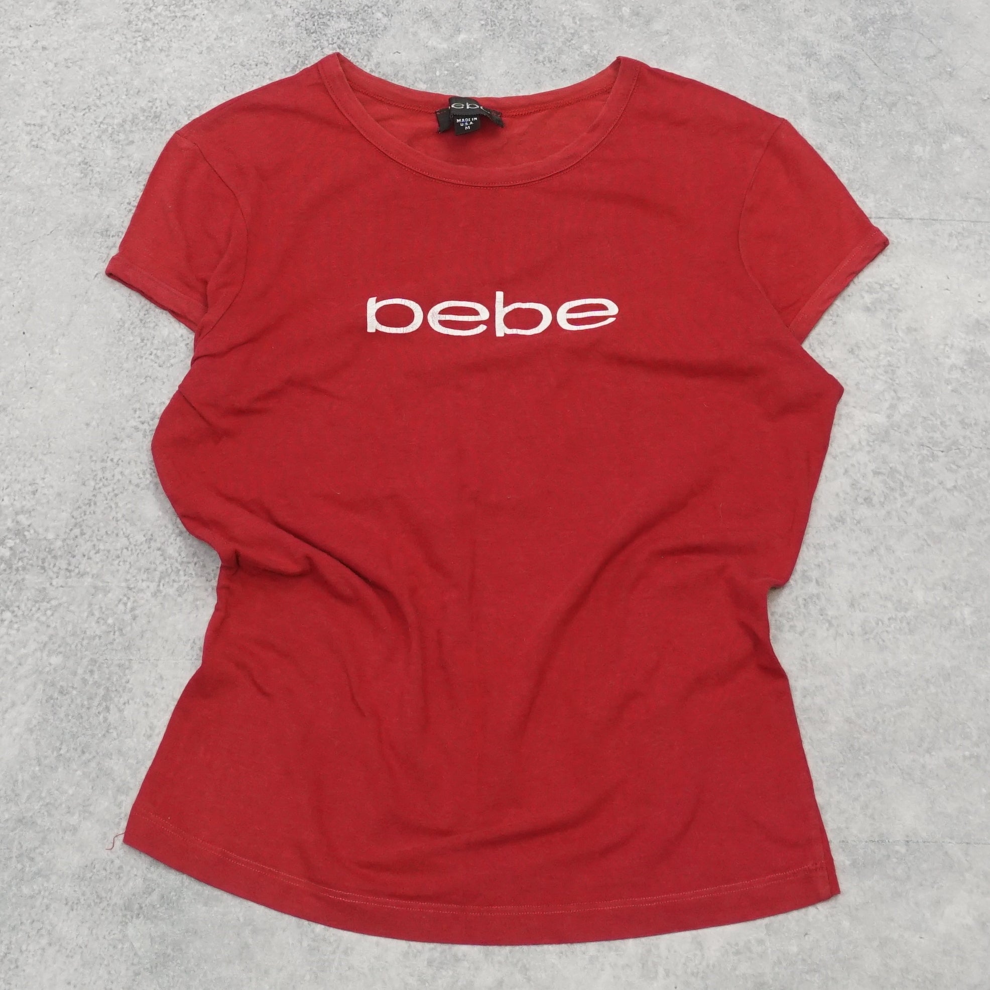 2000s Bebe Logo Fitted T-Shirt
