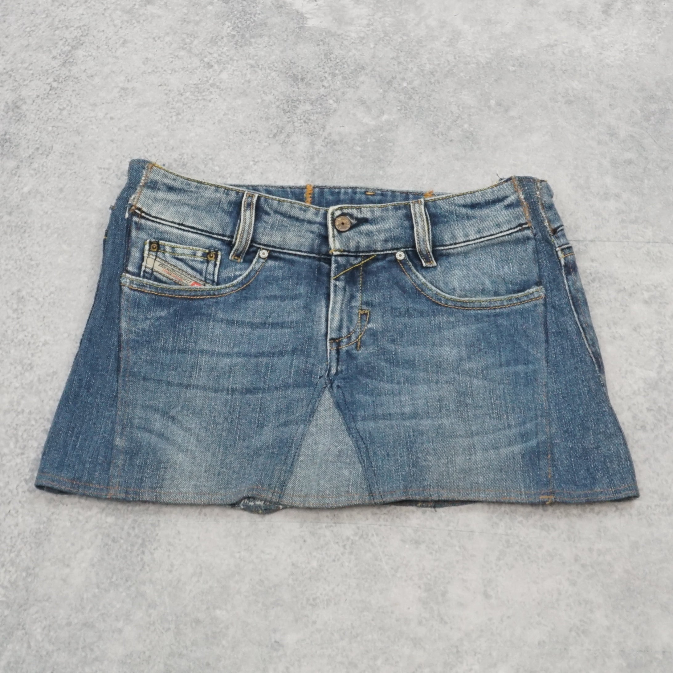 2000s Diesel Louvely Denim Mini Skirt