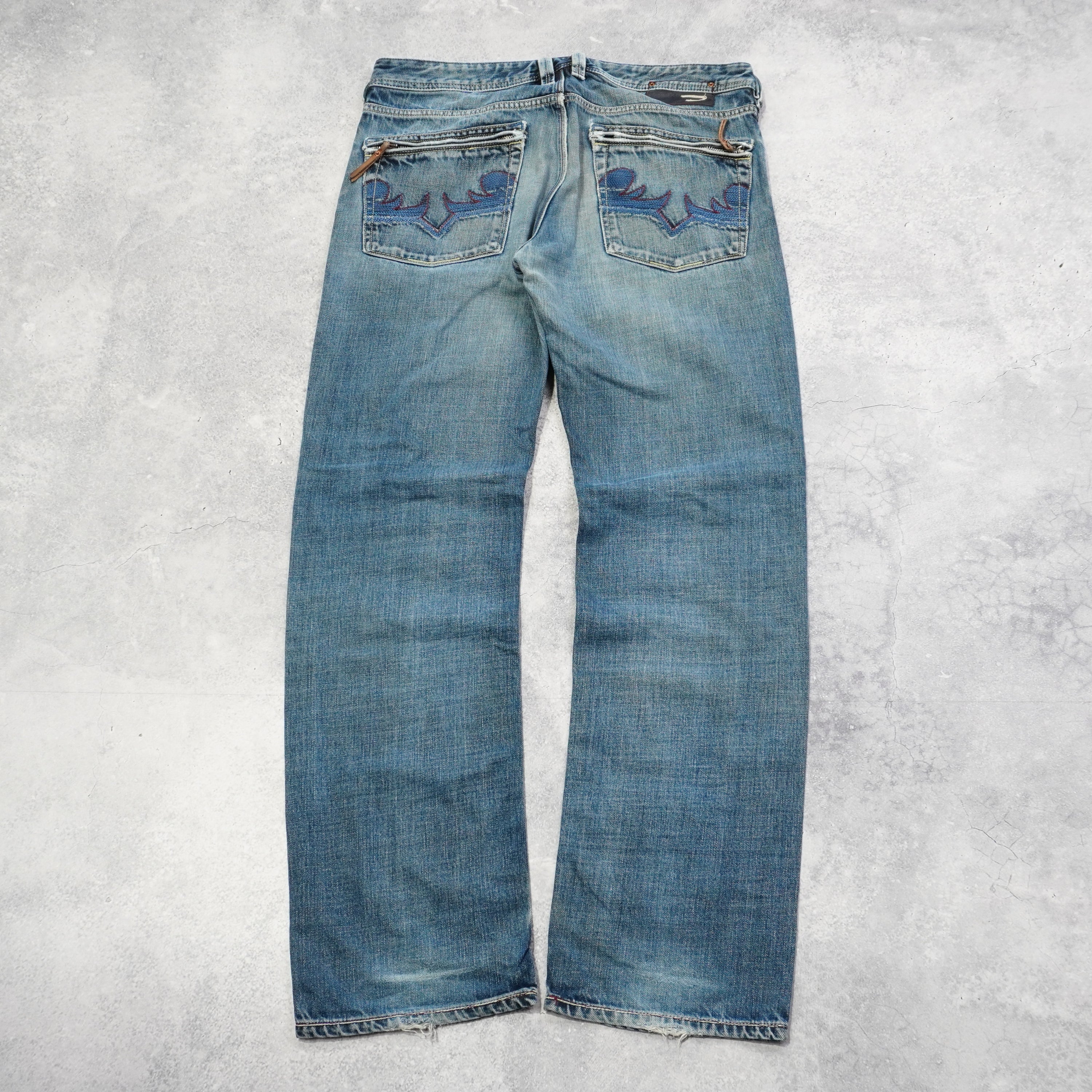 2000s Diesel Embroidered Jeans